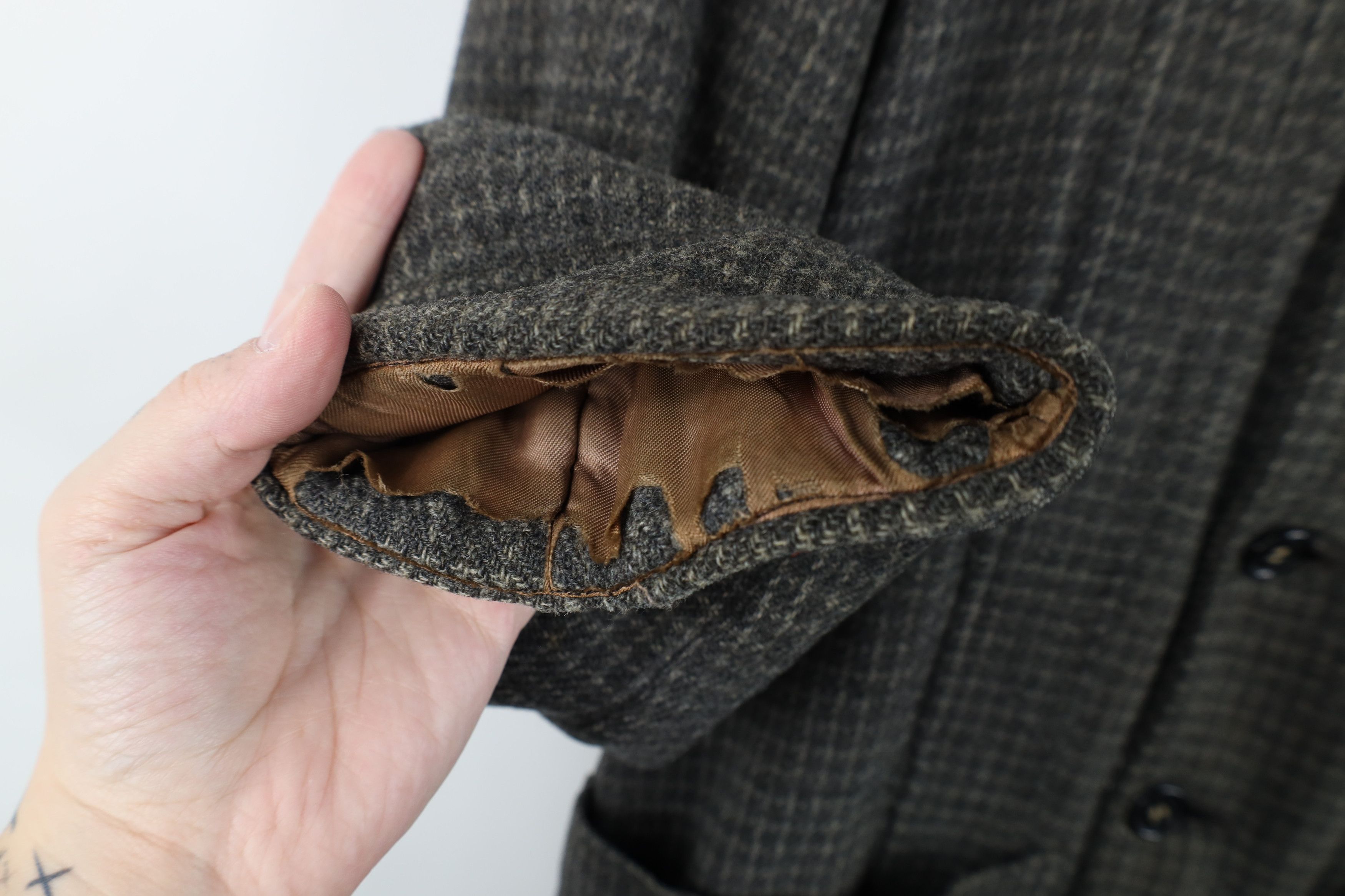 Vintage Vintage 50s Rockabilly Heavyweight Wool Collared Jacket Size US XXL / EU 58 / 5 - 7 Thumbnail