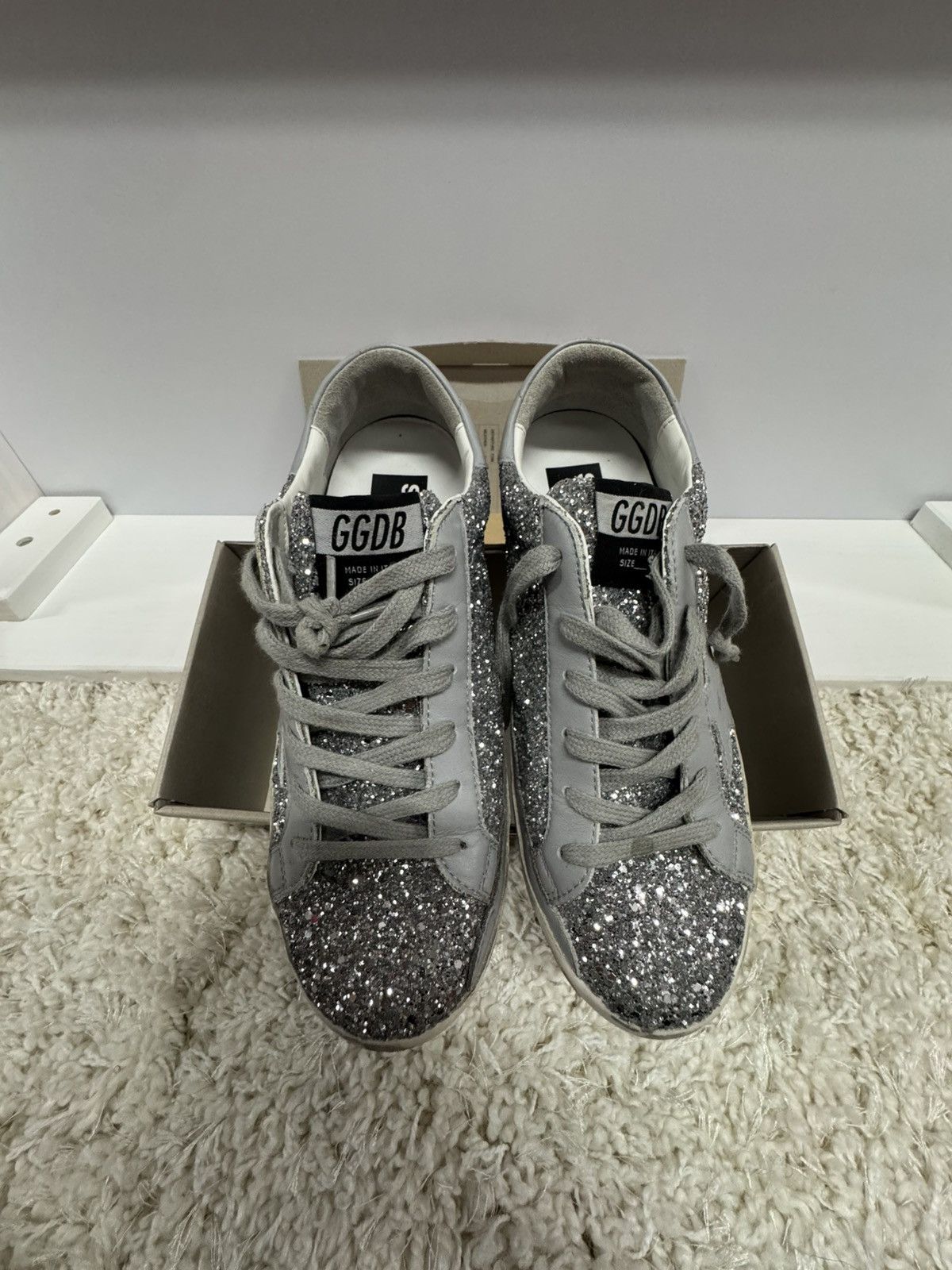 Golden Goose GOLDEN GOOSE LEATHER UPPER GLITTER STAR LAMINATED Size US 8 / IT 38 - 2 Thumbnail