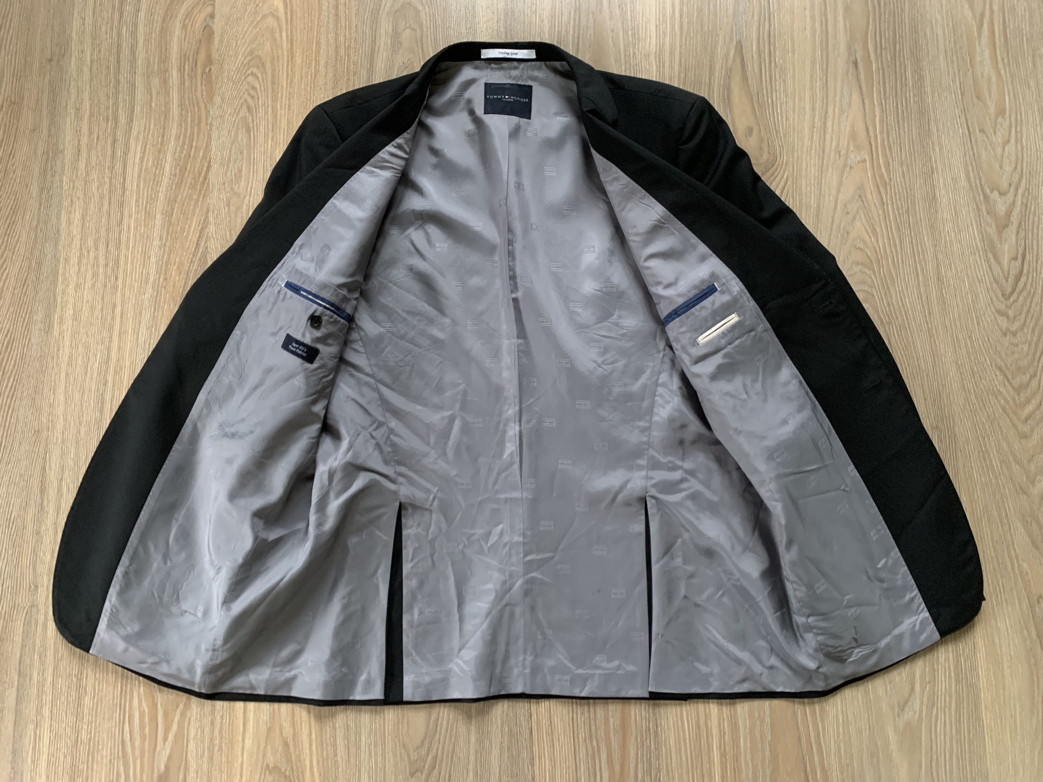 Tommy Hilfiger Tommy Hilfiger Classic Black Blazer Size 46R - 4 Thumbnail