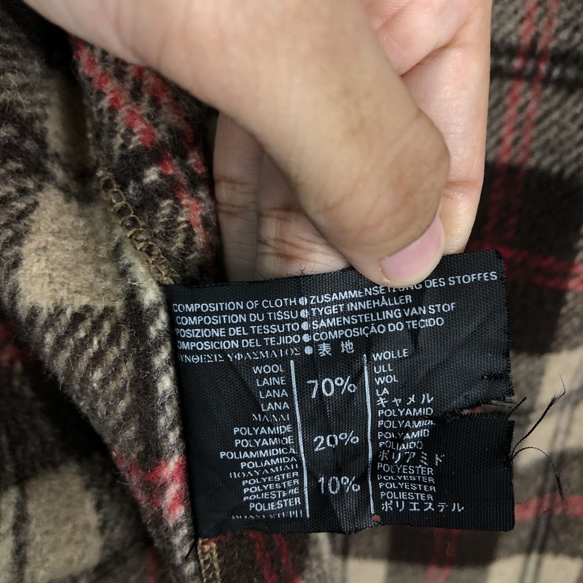 Vintage 🔥Vintage Duffle Wool Jacket Gloverall Blanket Tartan Check Size US M / EU 48-50 / 2 - 19 Thumbnail