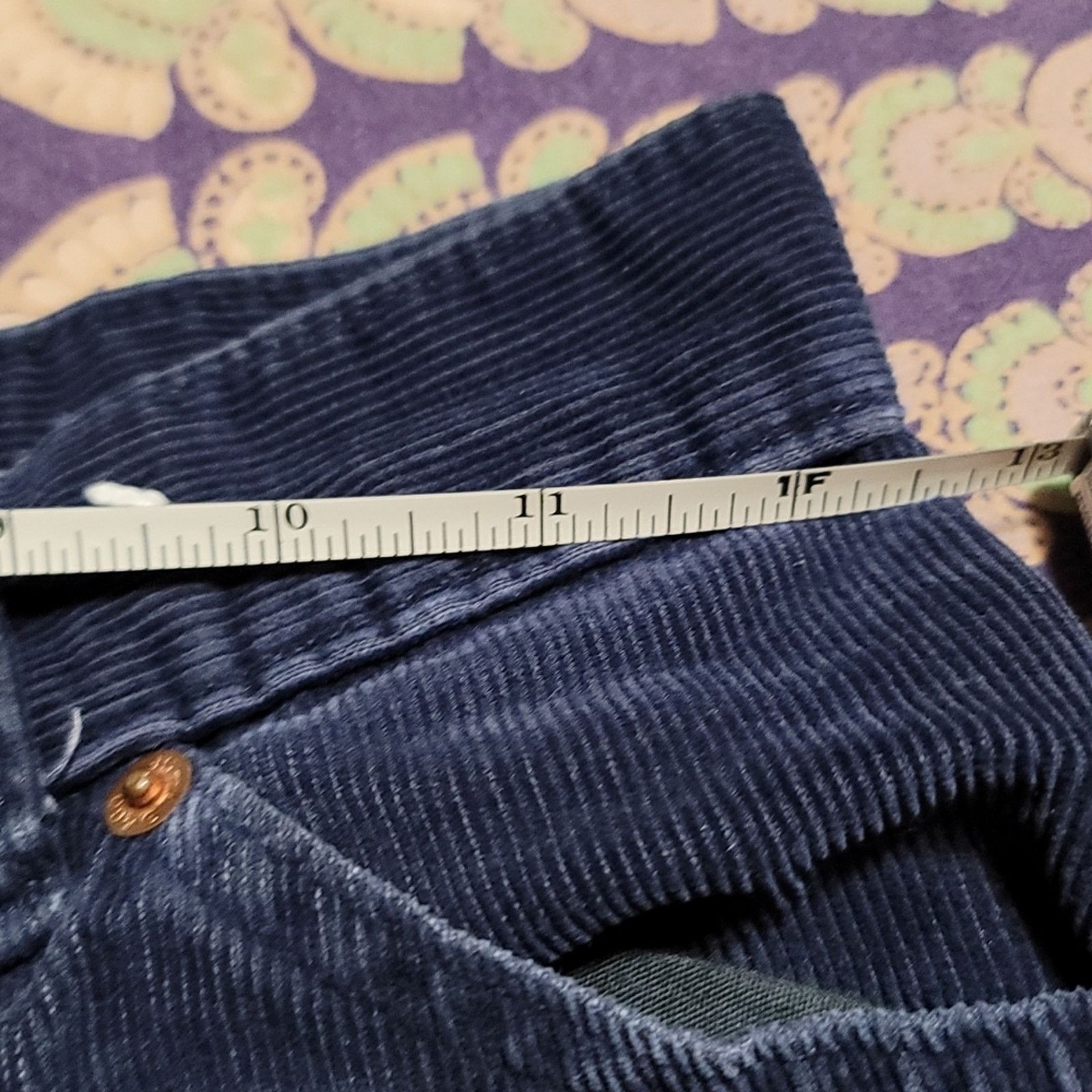 Levi's Rare Vintage Big E Levi's Straight Leg High Waist Corduroy Size 28" / US 6 / IT 42 - 7 Thumbnail
