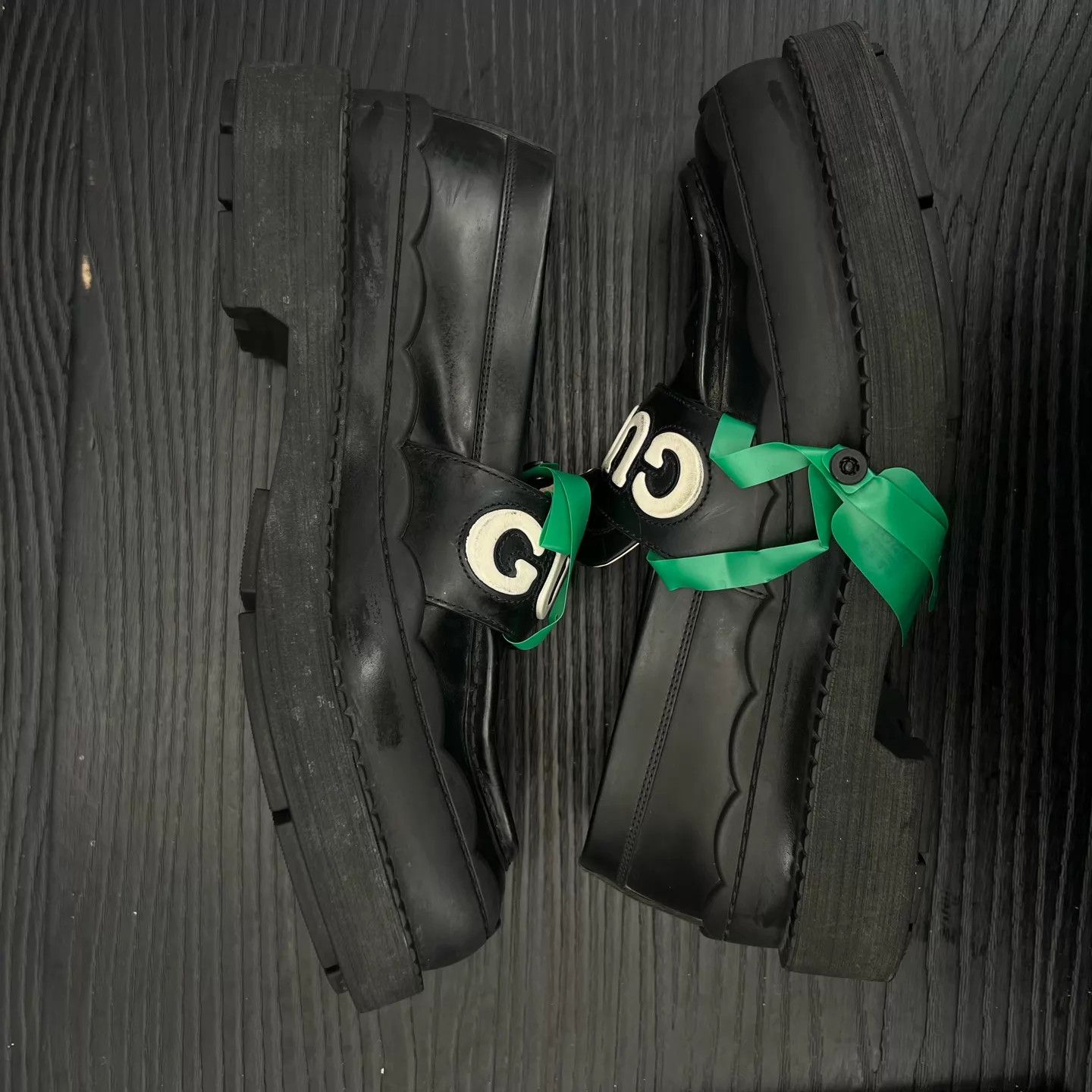 Gucci GUCCI Black Leather Loafers 39.5 Like New Original Box Size US 9 / IT 39 - 5 Thumbnail