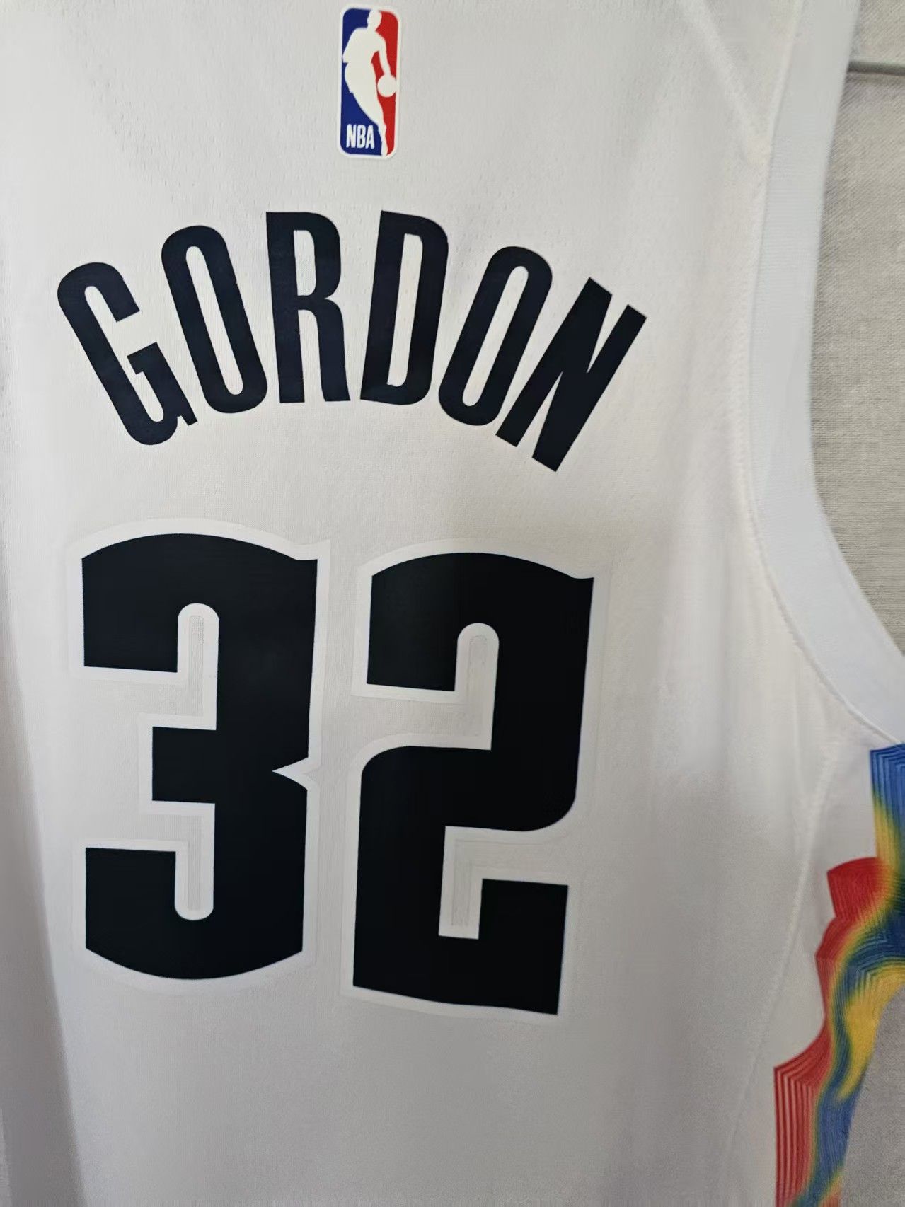NBA Denver Nuggets 32 Aaron Gordon Jersey White Size US M / EU 48-50 / 2 - 3 Thumbnail