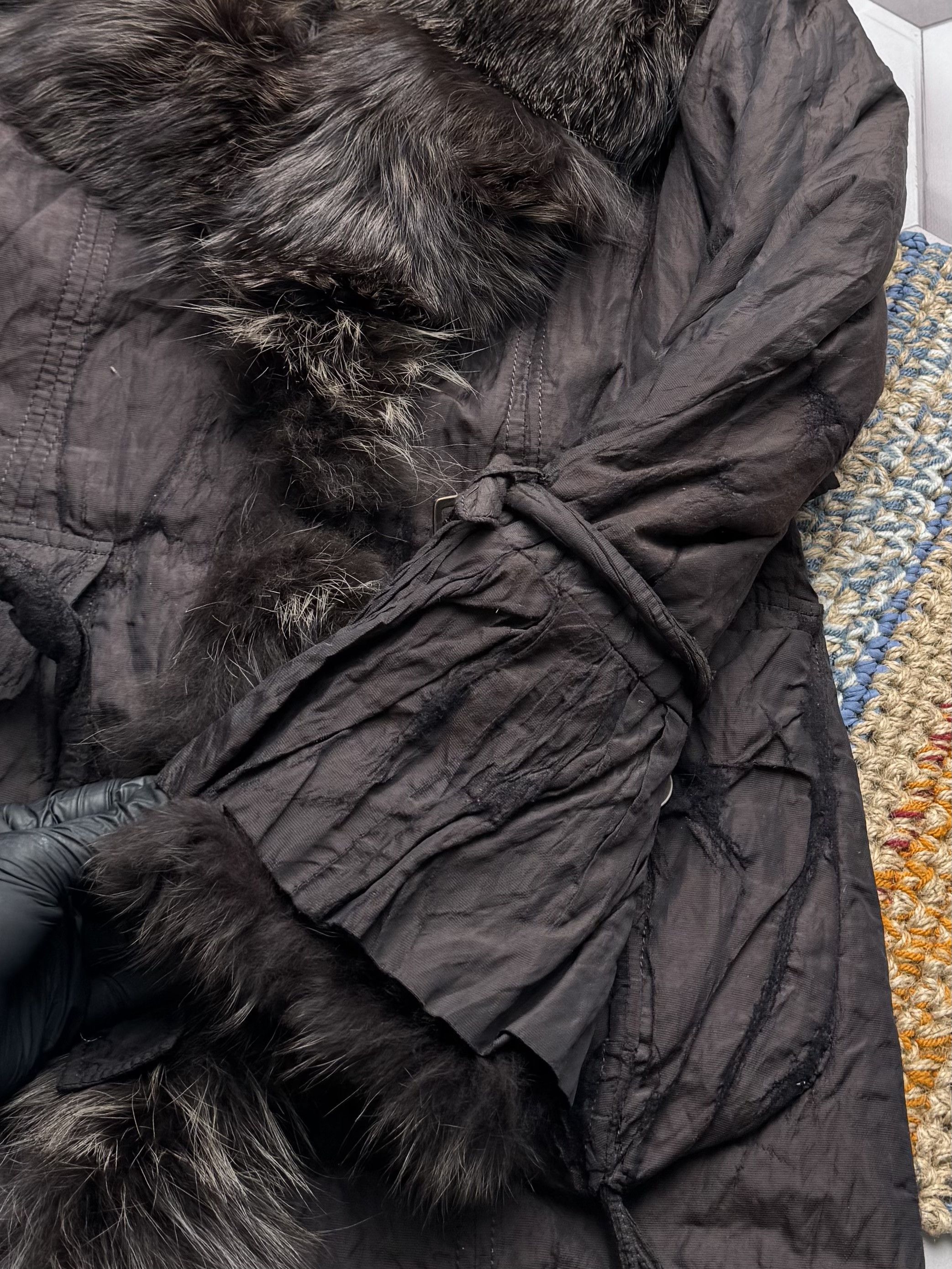 Vintage Vintage Coat With Real Fur Details (E4) Size L / US 10 / IT 46 - 6 Thumbnail