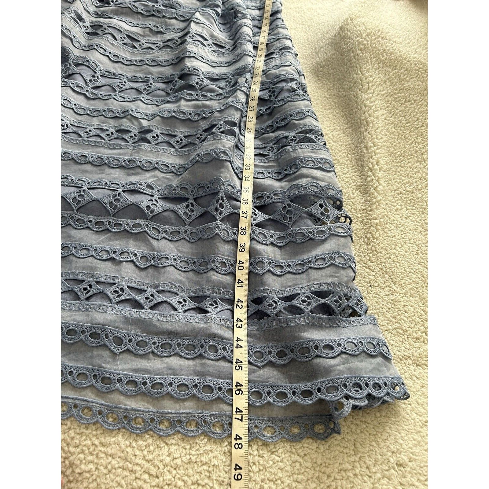 Other Endless Rose Combination Lace Spaghetti Strap Midi Dress Blu Size L / US 10 / IT 46 - 10 Thumbnail