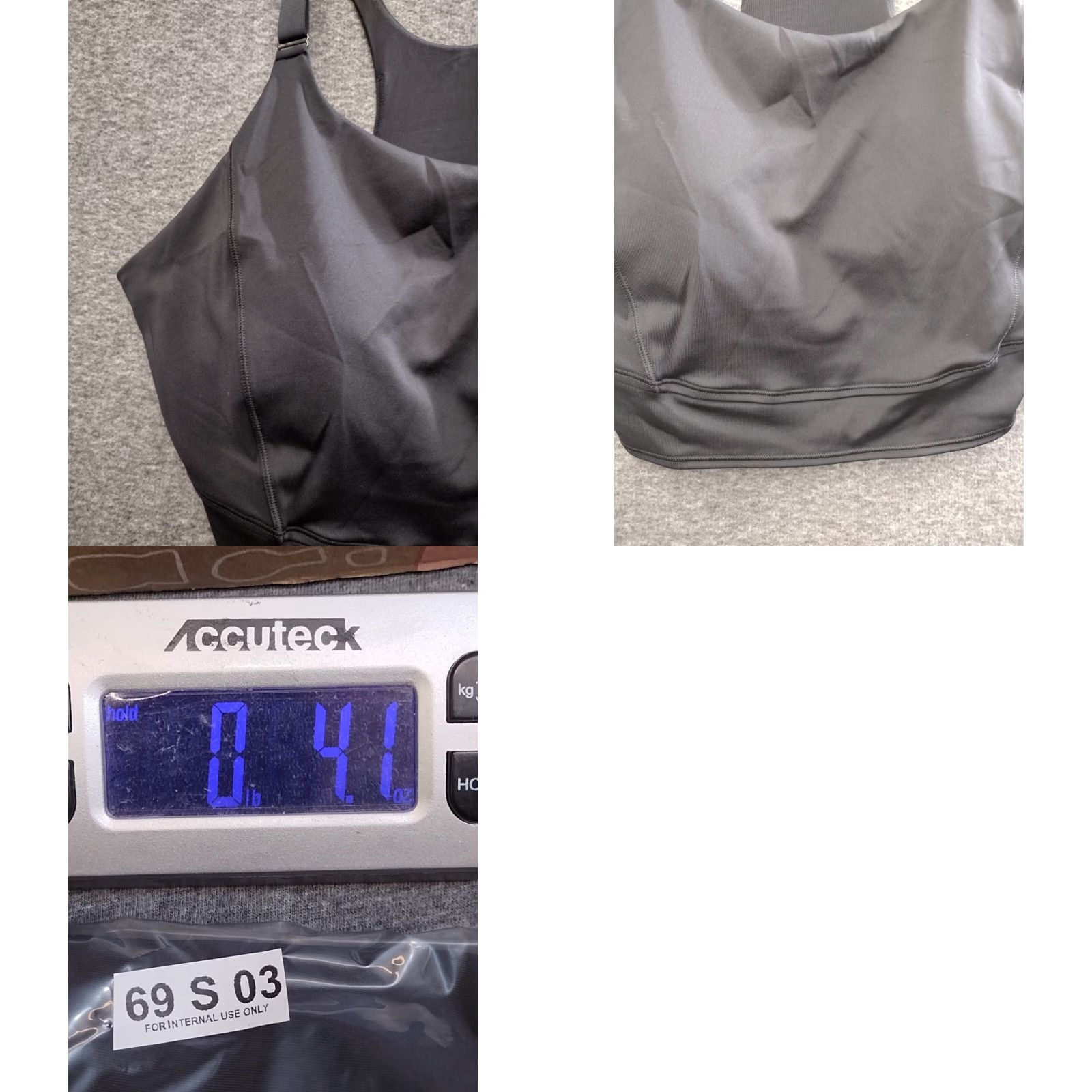 Vintage All In Motion Black Built In Shelf Bra Racerback XXL 214-05-5131 Women Sports Bra Sho r Size ONE SIZE - 8 Thumbnail
