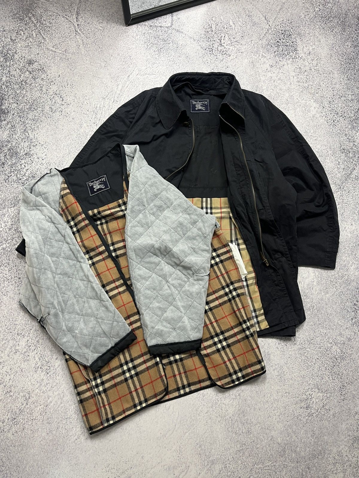 Burberry Vintage Burberry’s Nova Check Trench Coat With Wool Inner Size US L / EU 52-54 / 3 - 1 Thumbnail