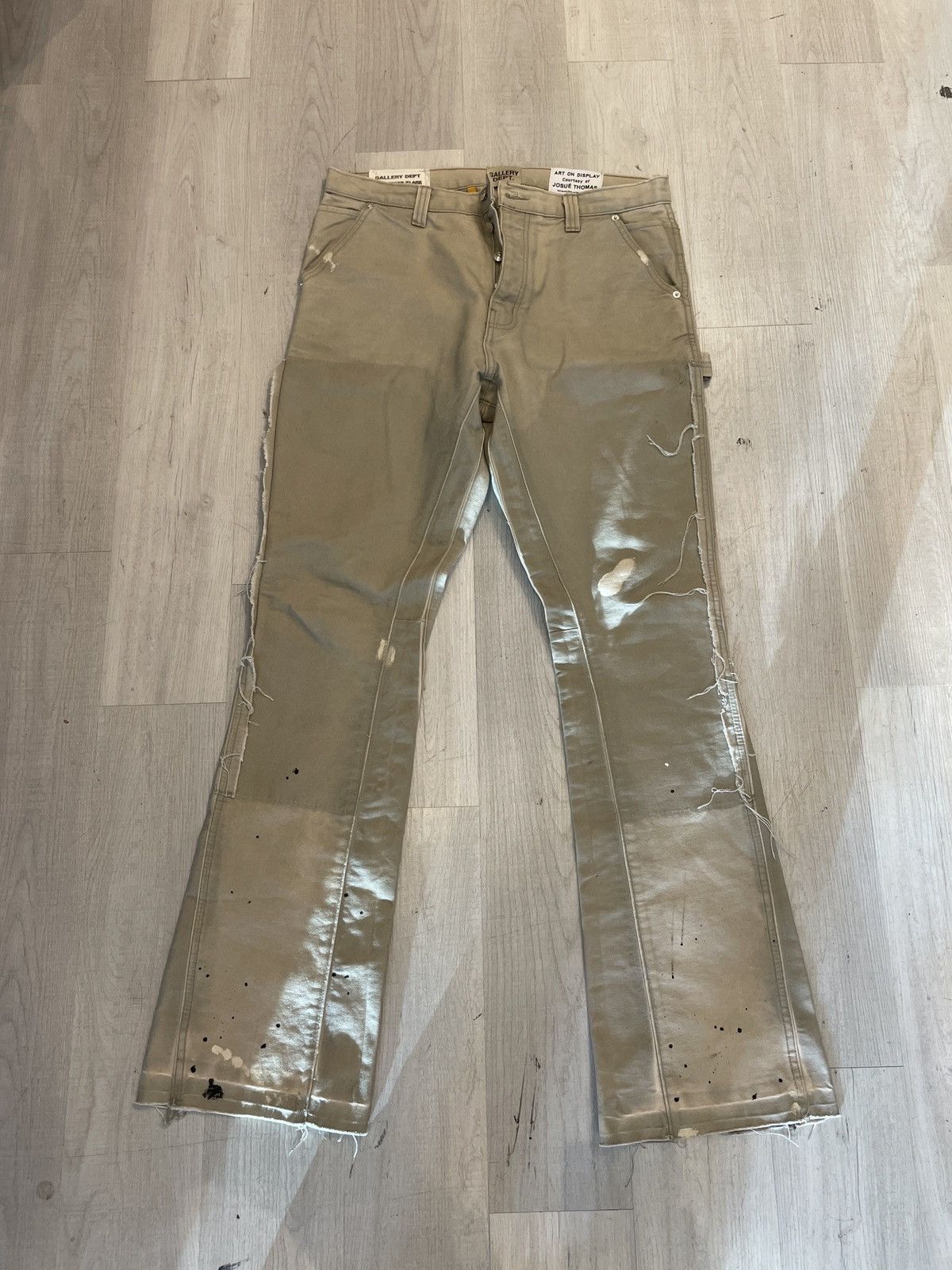 Gallery Dept. Gallery Department LA Flare Carpenter Pants Cement Size US 36 / EU 52 - 1 Thumbnail