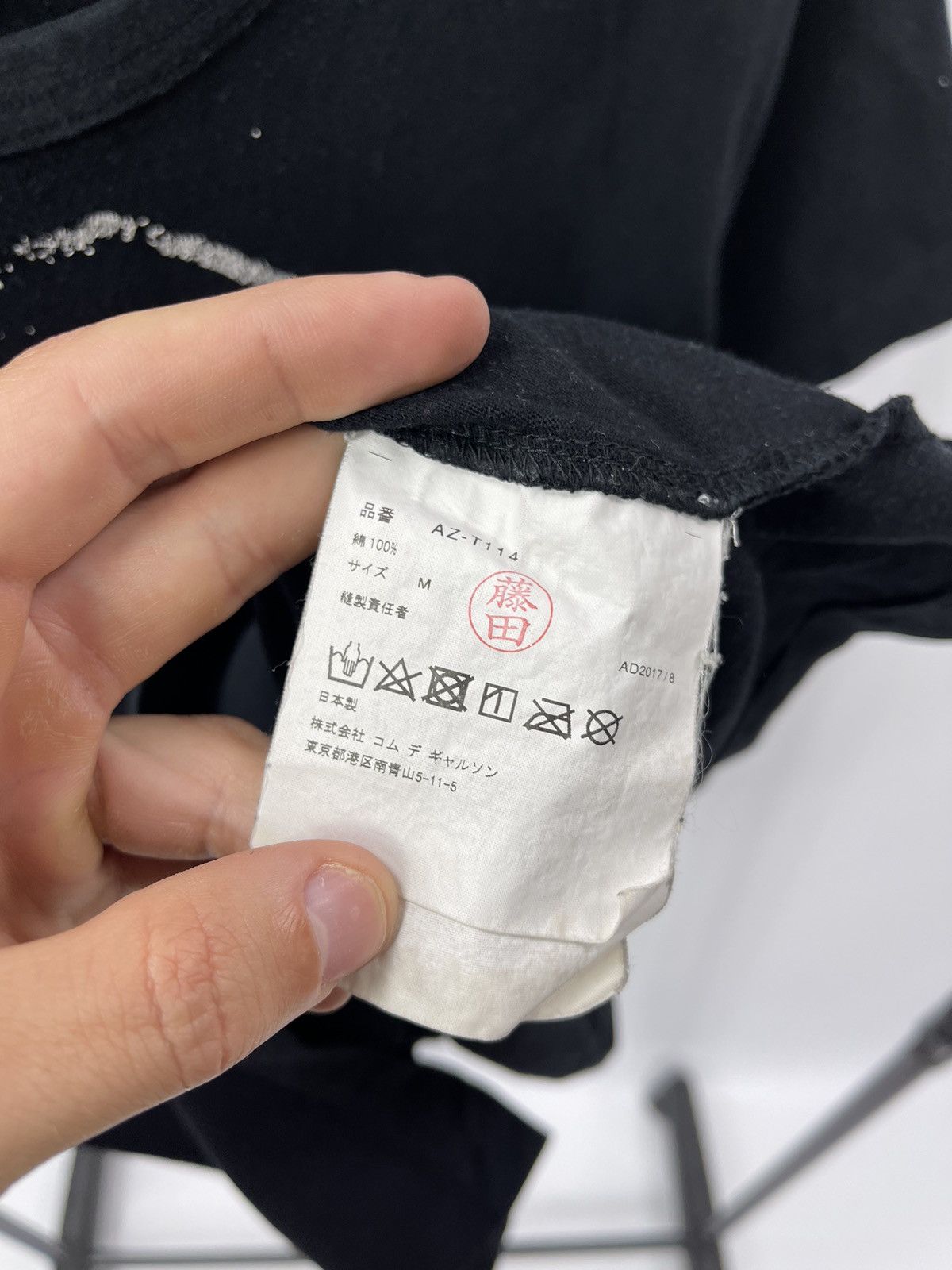 Comme des Garcons COMME des GARCONS Play Black Play T-Shirt Size M Big Logo Size US M / EU 48-50 / 2 - 6 Thumbnail