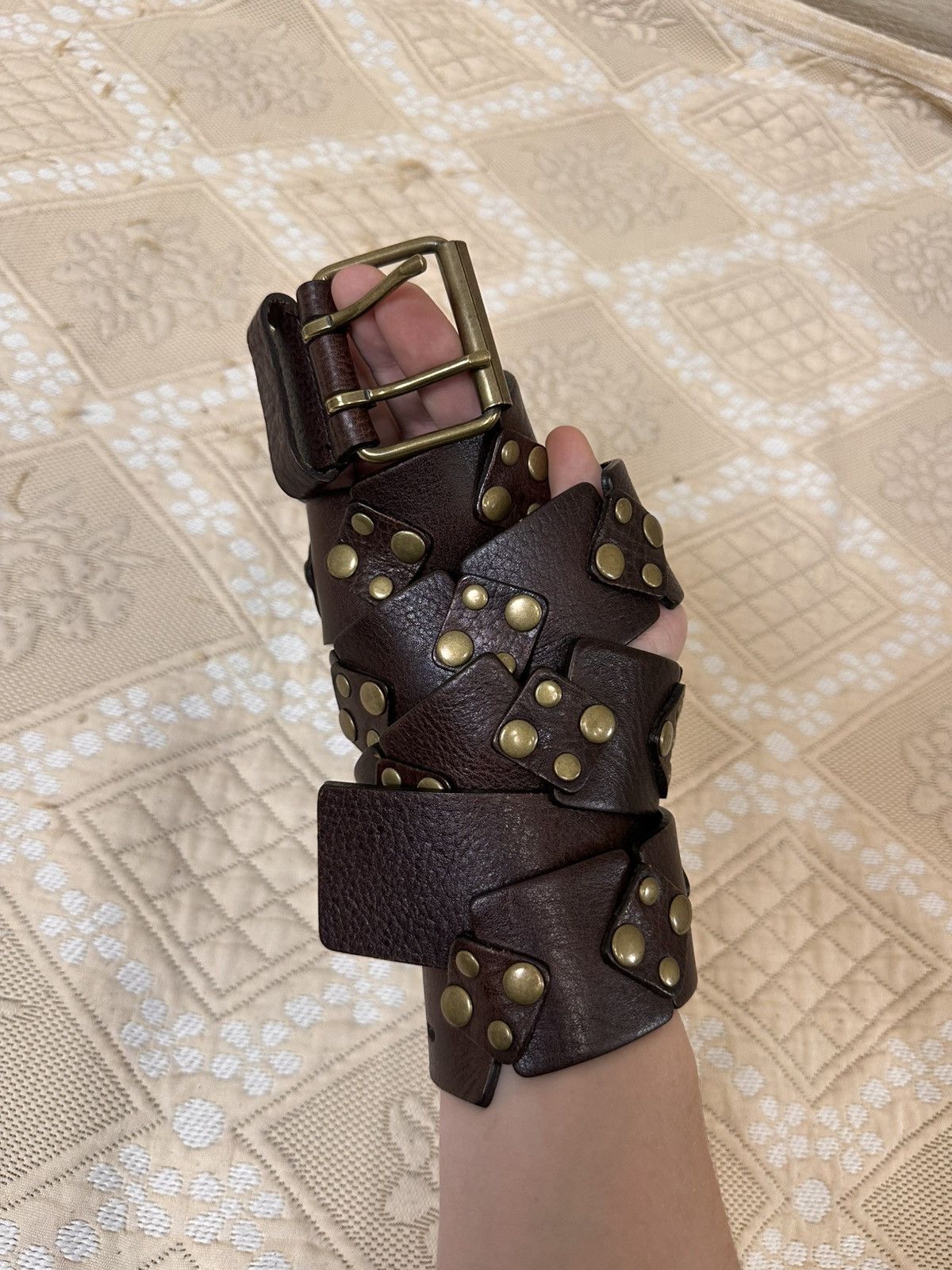 Marks & Spencer 🔥 Marks & Spencer Leather Y2K Belt BB Simon Diesel YSL Prada Size ONE SIZE - 2 Thumbnail