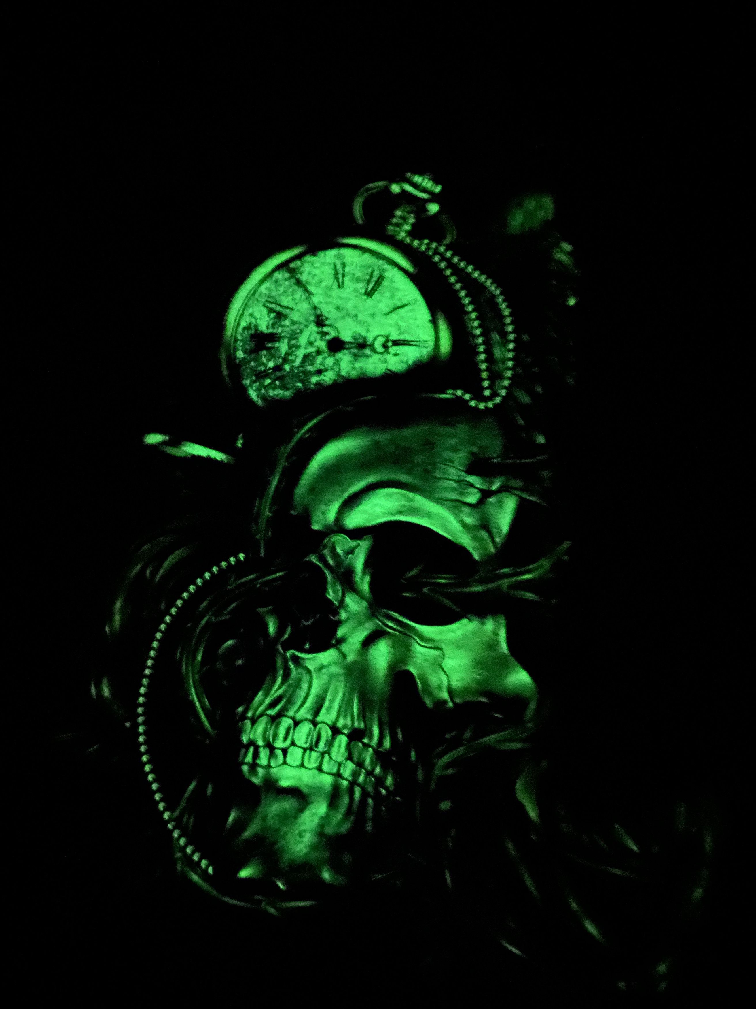 Affliction Rock Chang Skull Crow Tee Glow in the dark Size US XXL / EU 58 / 5 - 7 Thumbnail