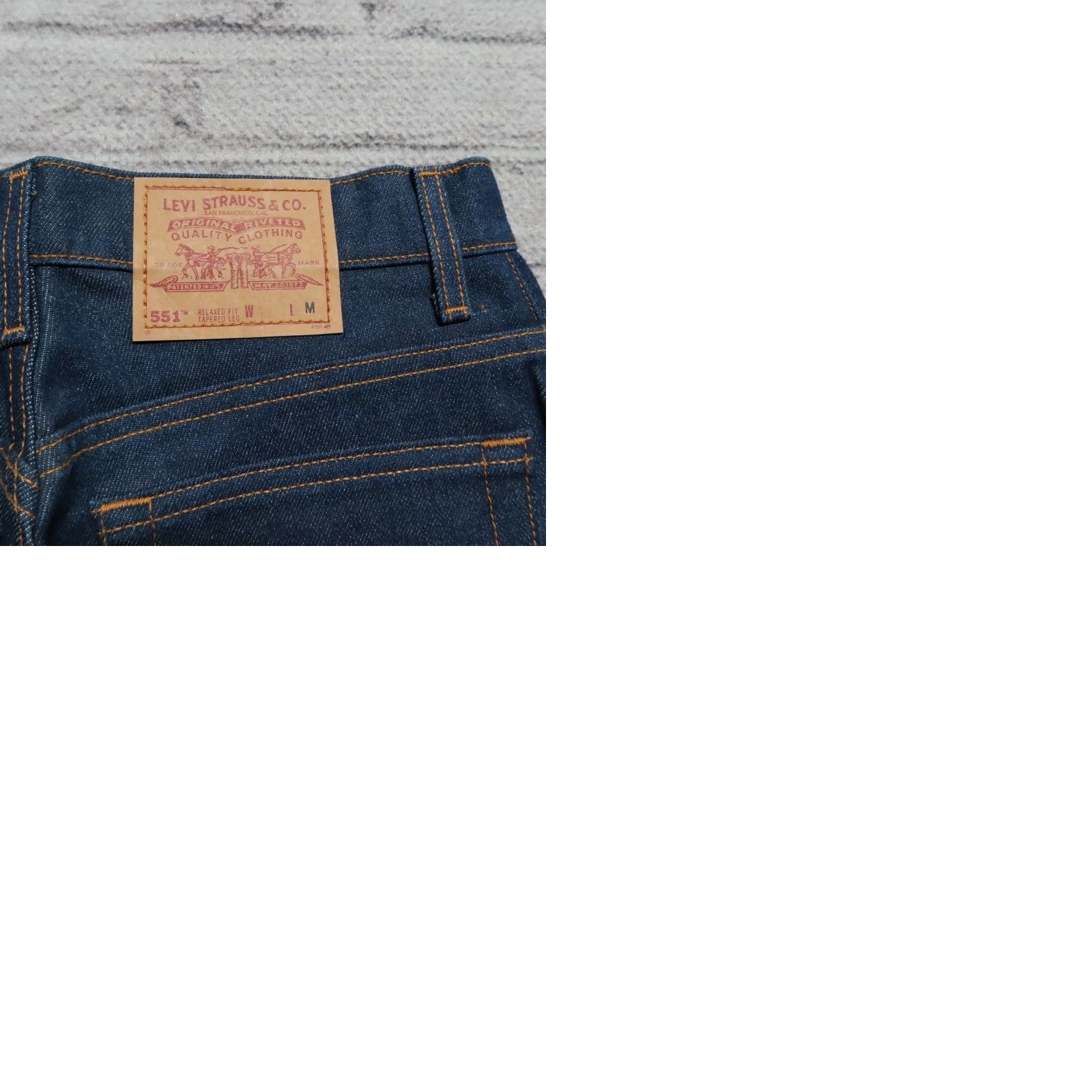 Levi's VINTAGE Levi's 551 Denim Jeans Dark Wash Jeans Women Size 12 Med 90s Made in USA Size 34" / US 12 / IT 48 - 9 Thumbnail