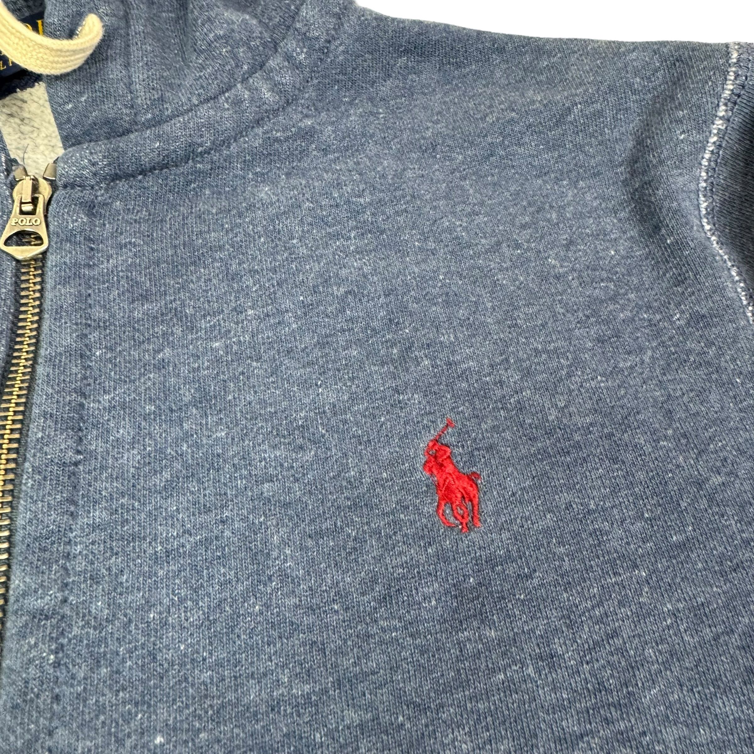 Japanese Brand × Polo Ralph Lauren Polo Ralph Lauren Men's blue Cotton Fleece Full Zip Hoodie M Size US M / EU 48-50 / 2 - 6 Thumbnail
