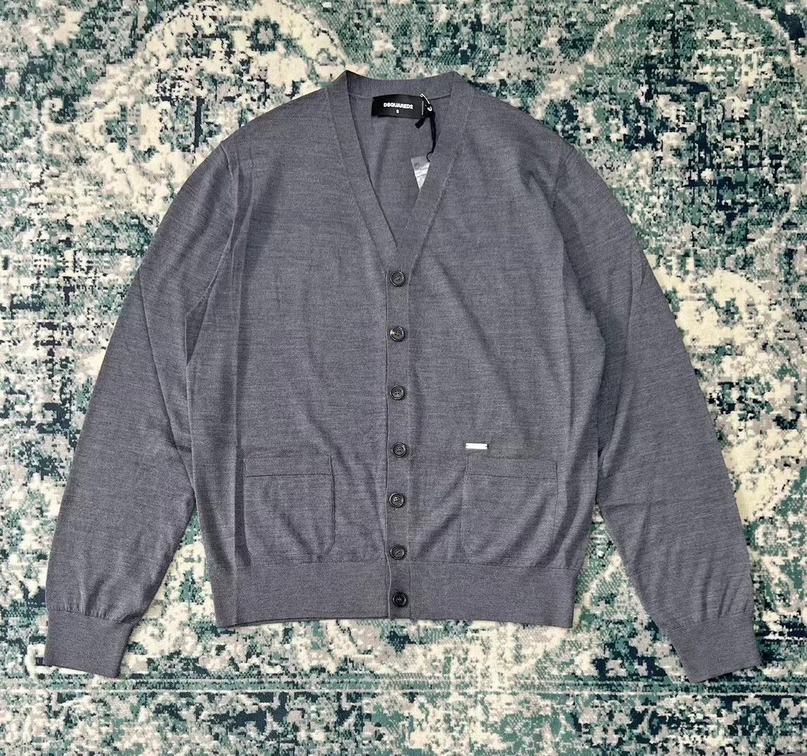 Dsquared2 Dsquared2 Fall/Winter Tricolor Slim Wool Cardigan Size US S / EU 44-46 / 1 - 5 Thumbnail