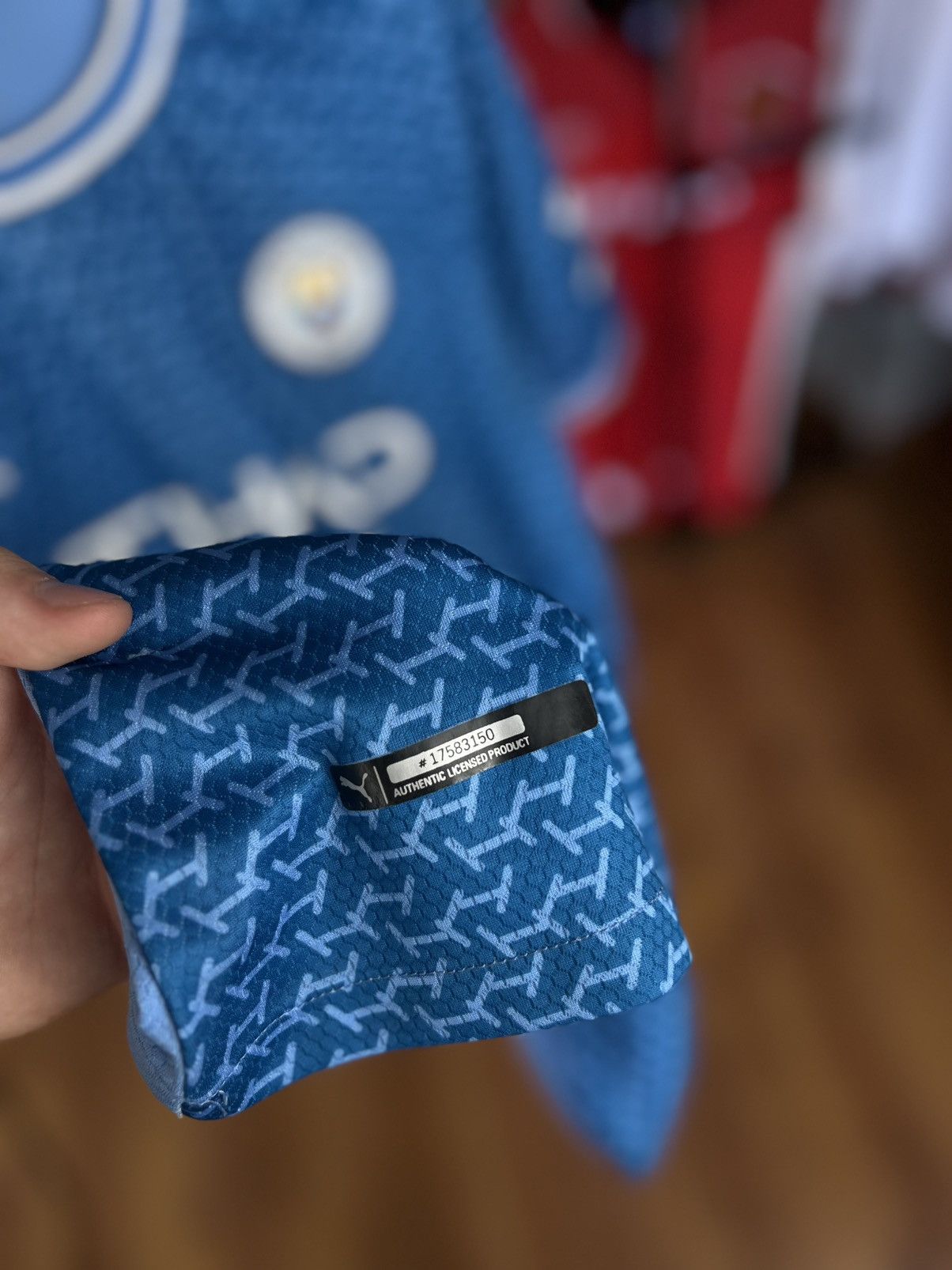 Puma Soccer Jersey Puma Manchester City 2022/23 De Bruyne #17 Size US L / EU 52-54 / 3 - 7 Thumbnail
