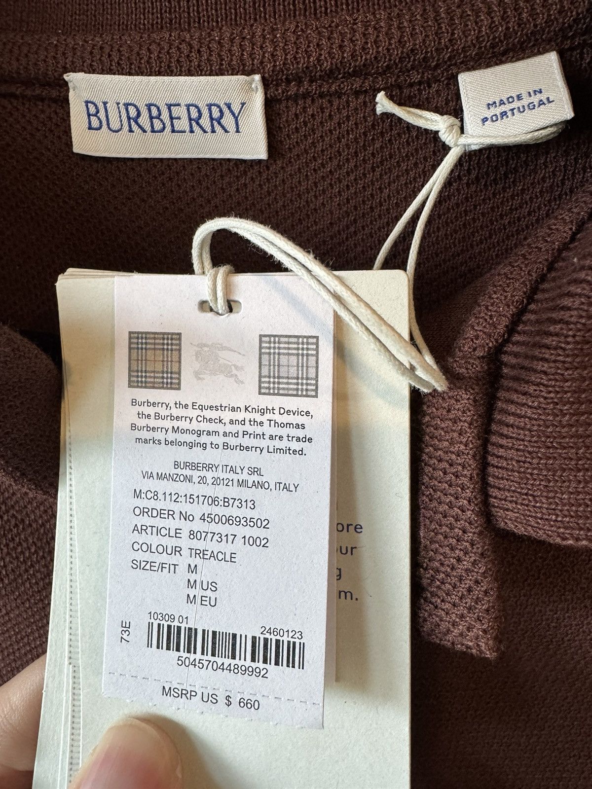 Burberry Burberry oversized polo - new with tag Size US M / EU 48-50 / 2 - 2 Thumbnail