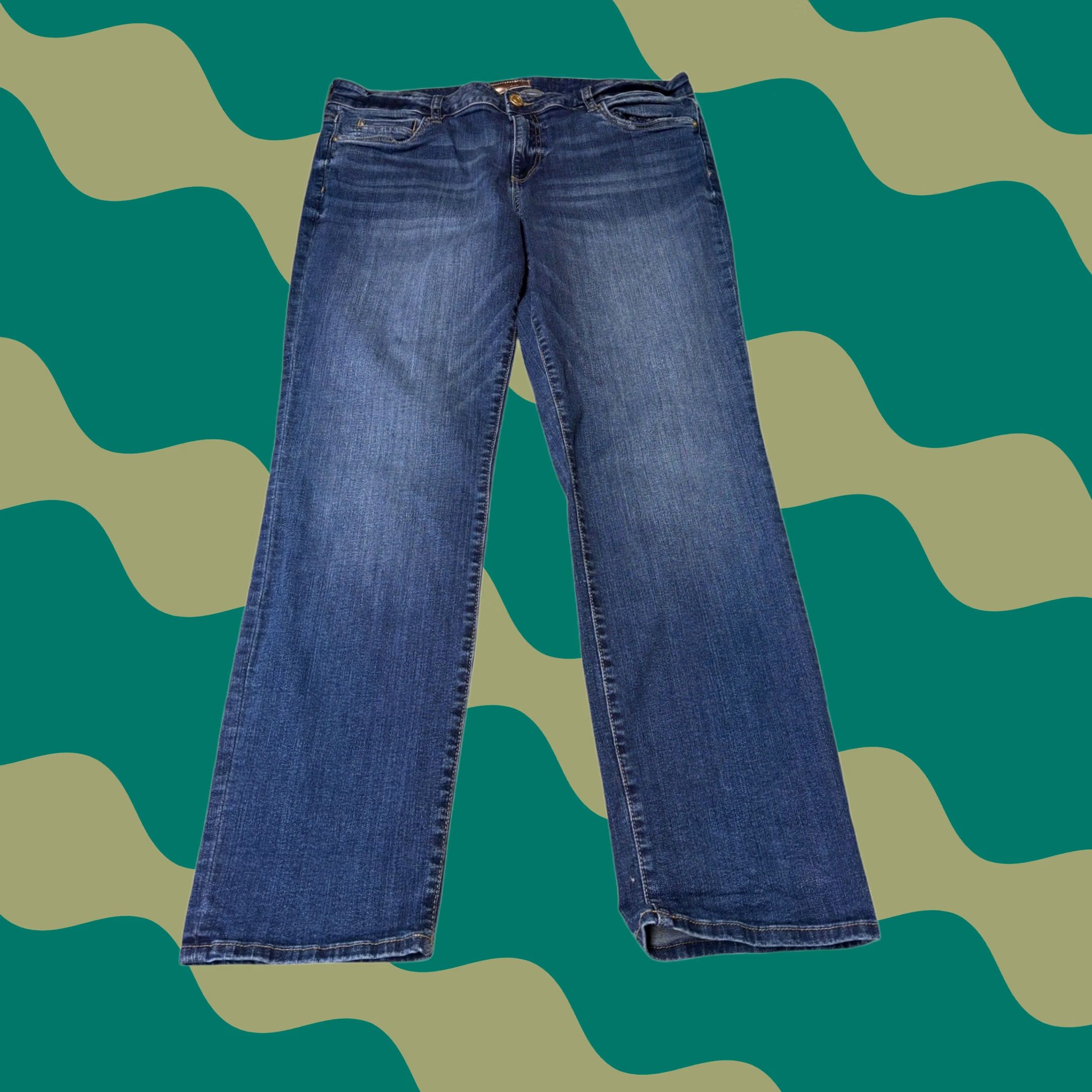 Vintage KUT From The Kloth Catherine Boyfriend Jeans Dark Wash Size 16 W38 L30 Jeans Women Size 38" / US 16 / IT 52 - 1 Thumbnail