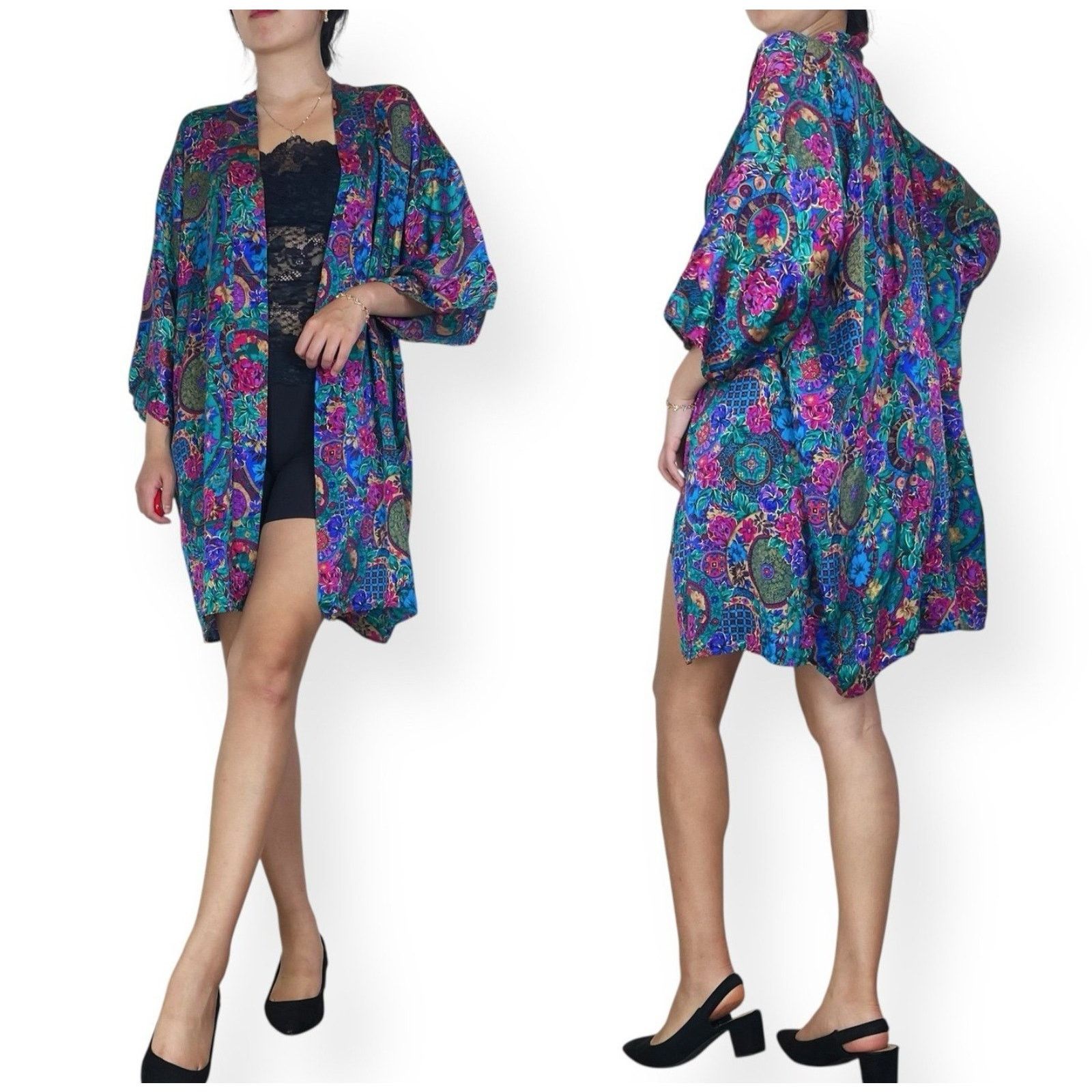 Victoria's Secret Vtg Victoria's Secret Kimono Robe 100% Silk Gold Label Size S / US 4 / IT 40 - 1 Thumbnail