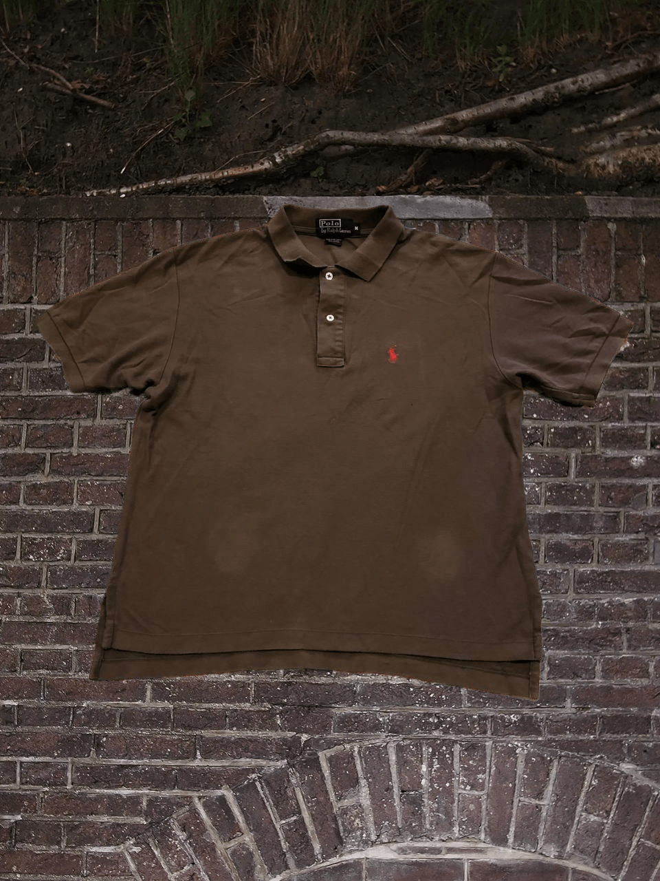 Polo Ralph Lauren Vintage Brown Polo Ralph Lauren T-shirt Y2K logo size M Size US M / EU 48-50 / 2 - 1 Thumbnail