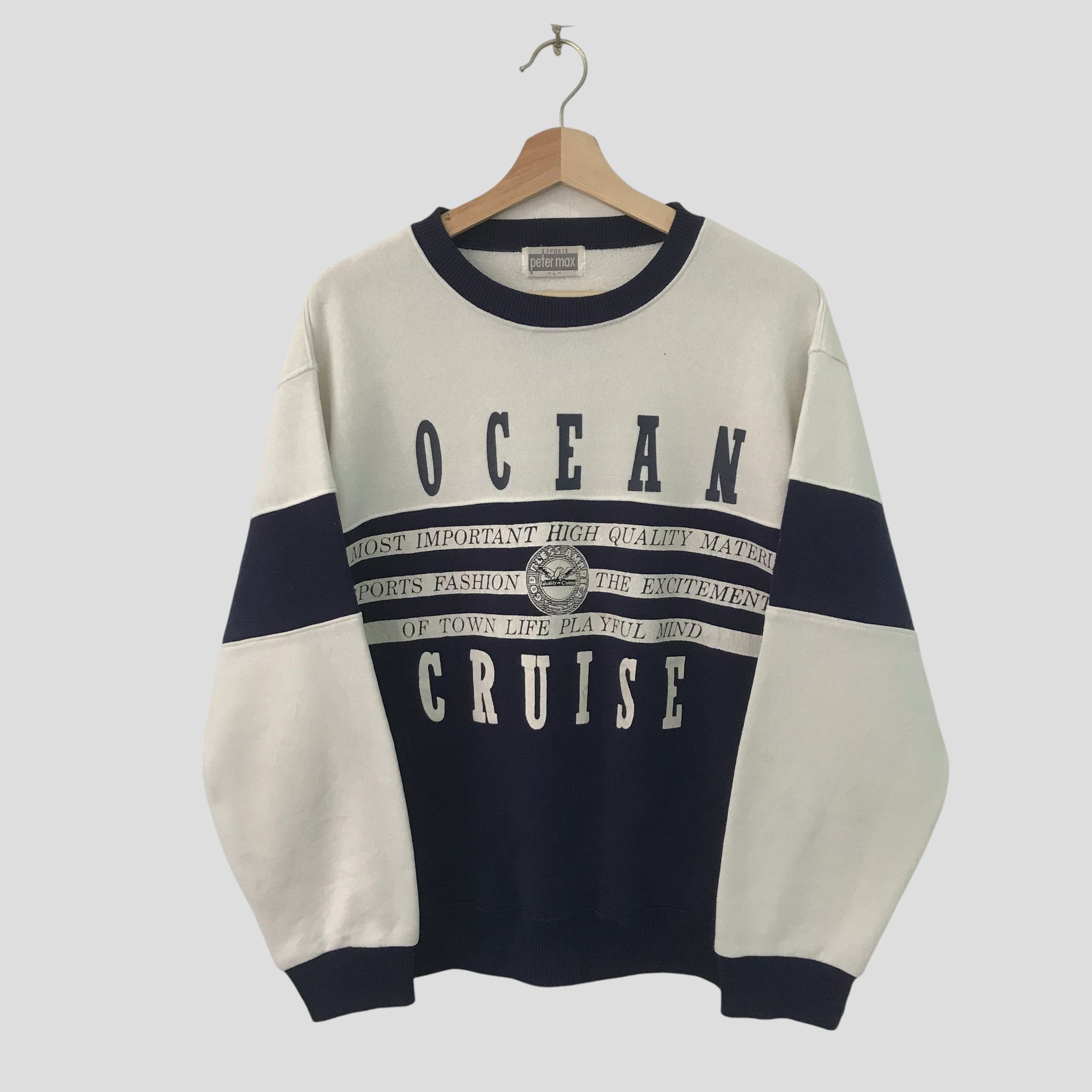 Vintage Vintage Ocean Cruise Sweatshirt - 148 Size US L / EU 52-54 / 3 - 1 Thumbnail