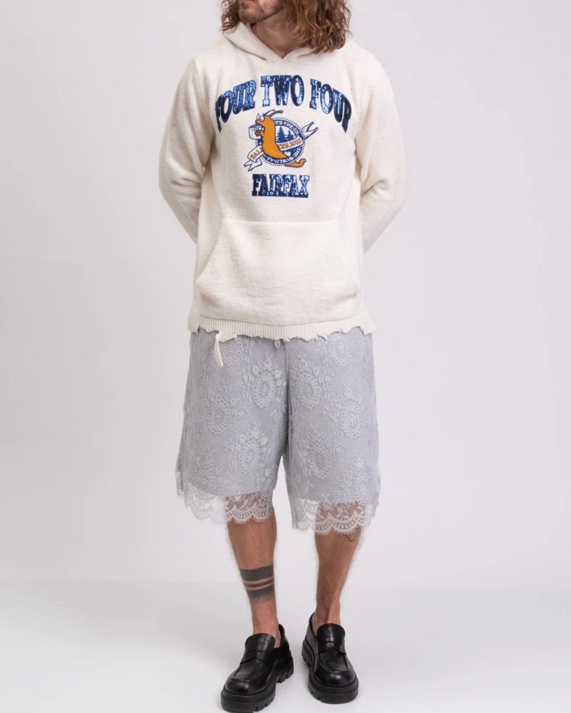 424 424 fairfax wool knit hoodie Size US L / EU 52-54 / 3 - 6 Thumbnail