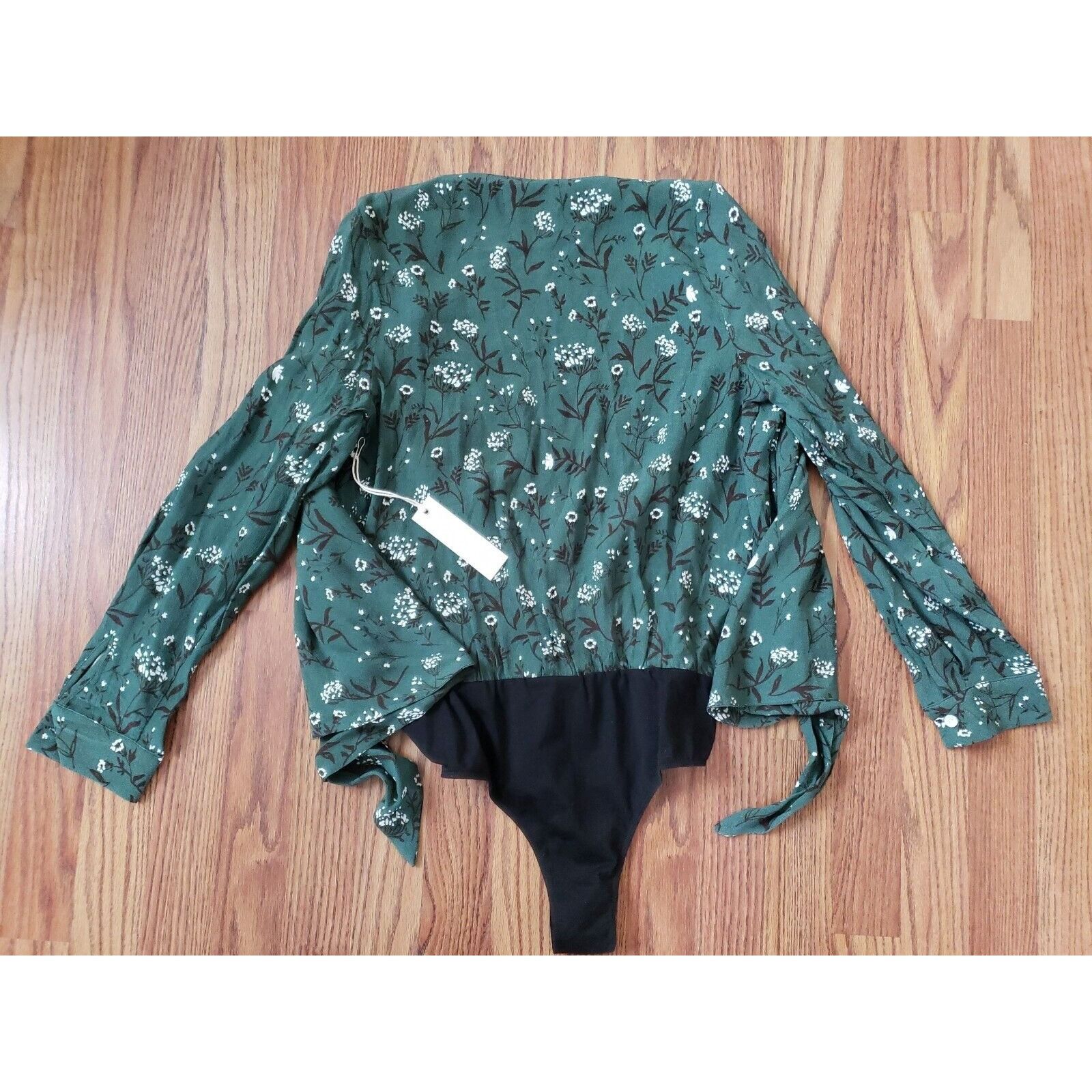 Other Revolve x Capulet Bodysuit Top Womens XS Green Floral Daria Size XS / US 0-2 / IT 36-38 - 7 Thumbnail