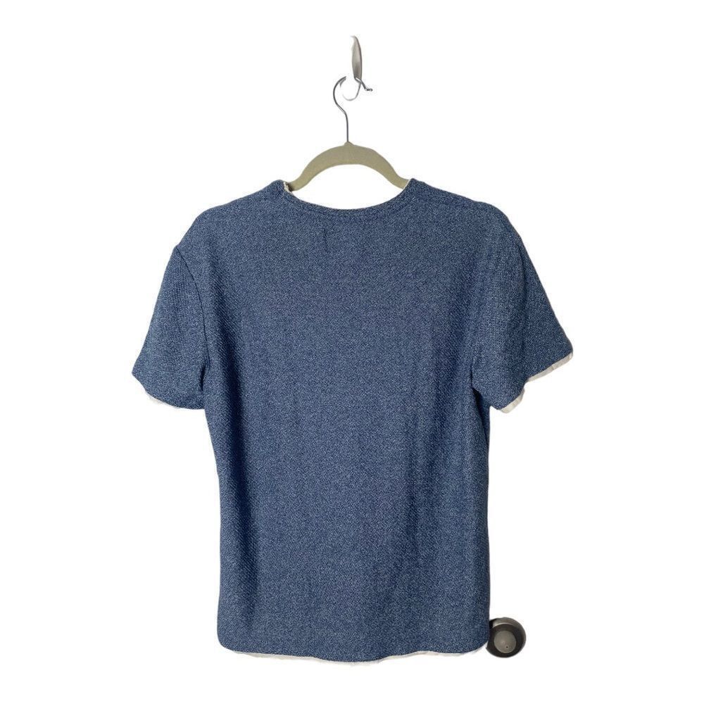 Zara Zara Women’s Blue Heather Short Sleeve Layered T-Shirt Size Size S / US 4 / IT 40 - 3 Thumbnail