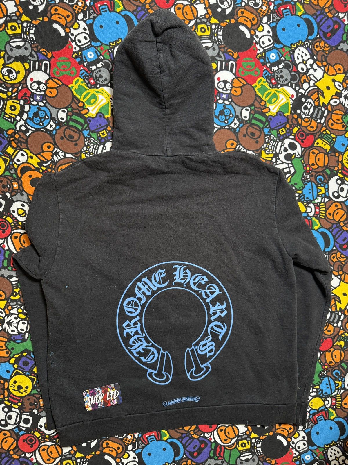 Chrome Hearts Chrome Hearts Black/Blue Online Exclusive Pullover Hoodie Size US L / EU 52-54 / 3 - 13 Thumbnail