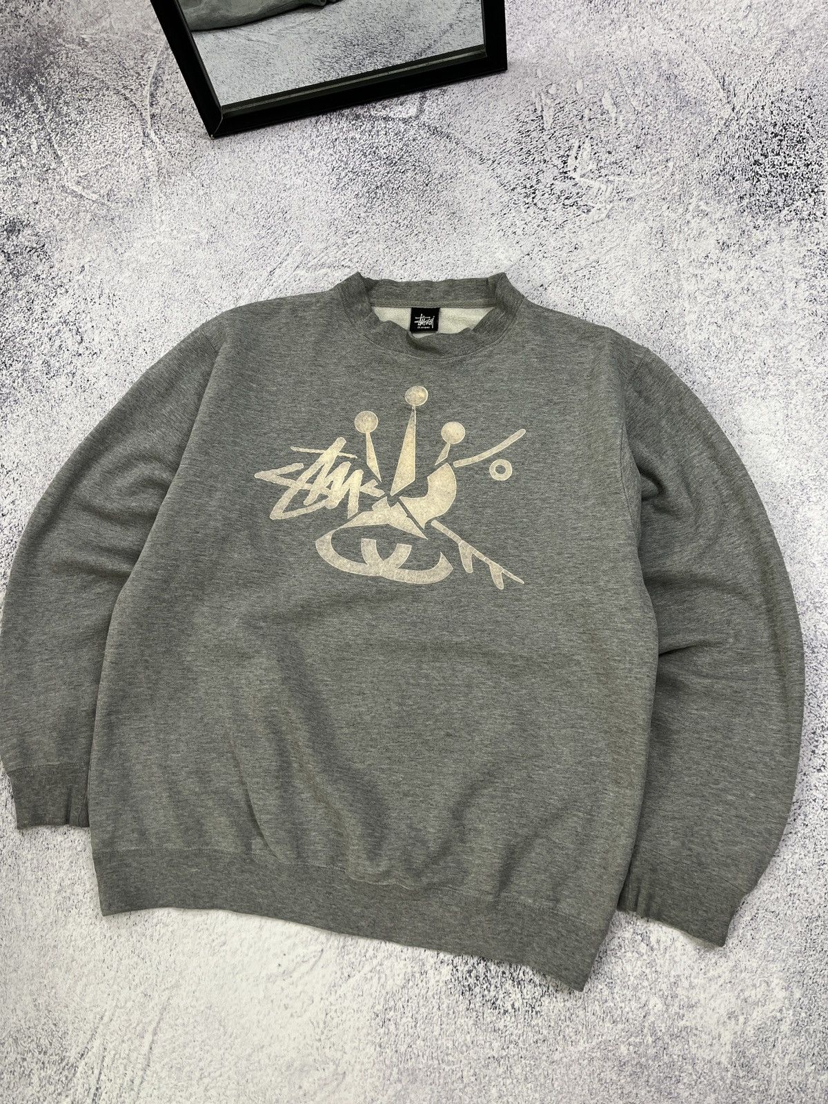 Stussy × Vintage Stussy Vintage Made in USA Sweatshirt Big Graphic Logo Rare Size US L / EU 52-54 / 3 - 3 Thumbnail