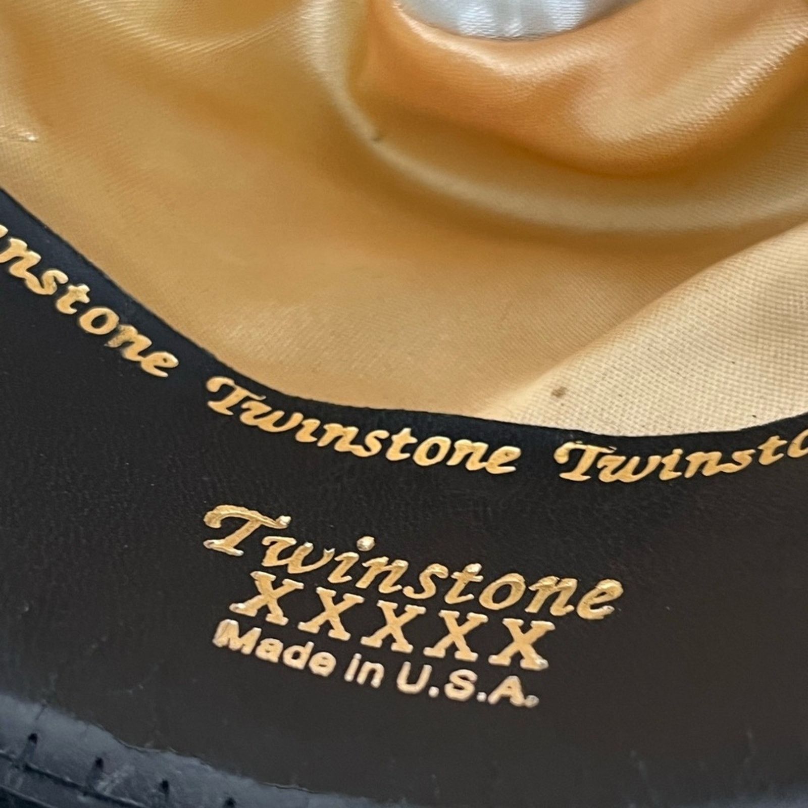 Twins Twinstone Chicago Cowboy Hat Black Fine Felt Unisex Sz 6 3/4 Size ONE SIZE - 13 Thumbnail
