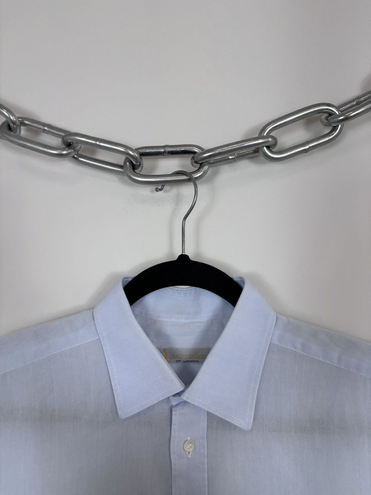 Aquascutum Vintage Aquascutum Men’s Light Blue Short Sleeve Shirt Size US M / EU 48-50 / 2 - 4 Thumbnail