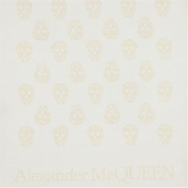 Alexander McQueen o1g2r1mq0824 Size: OS / Reversible Orchid Scarf Blush Ivory Size ONE SIZE - 3 Thumbnail