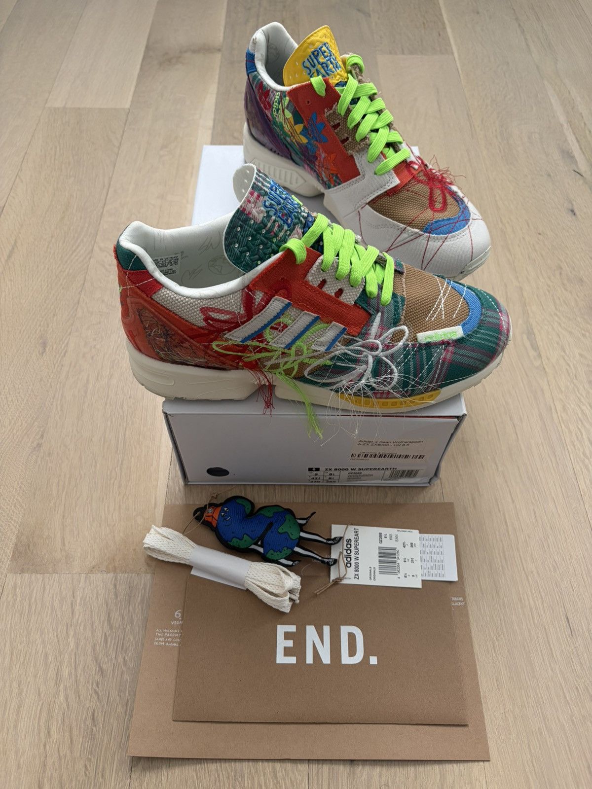 Adidas adidas x Sean Wotherspoon ZX 8000 Super Earth 2021 GZ3088 Size US 9 / EU 42 - 10 Thumbnail