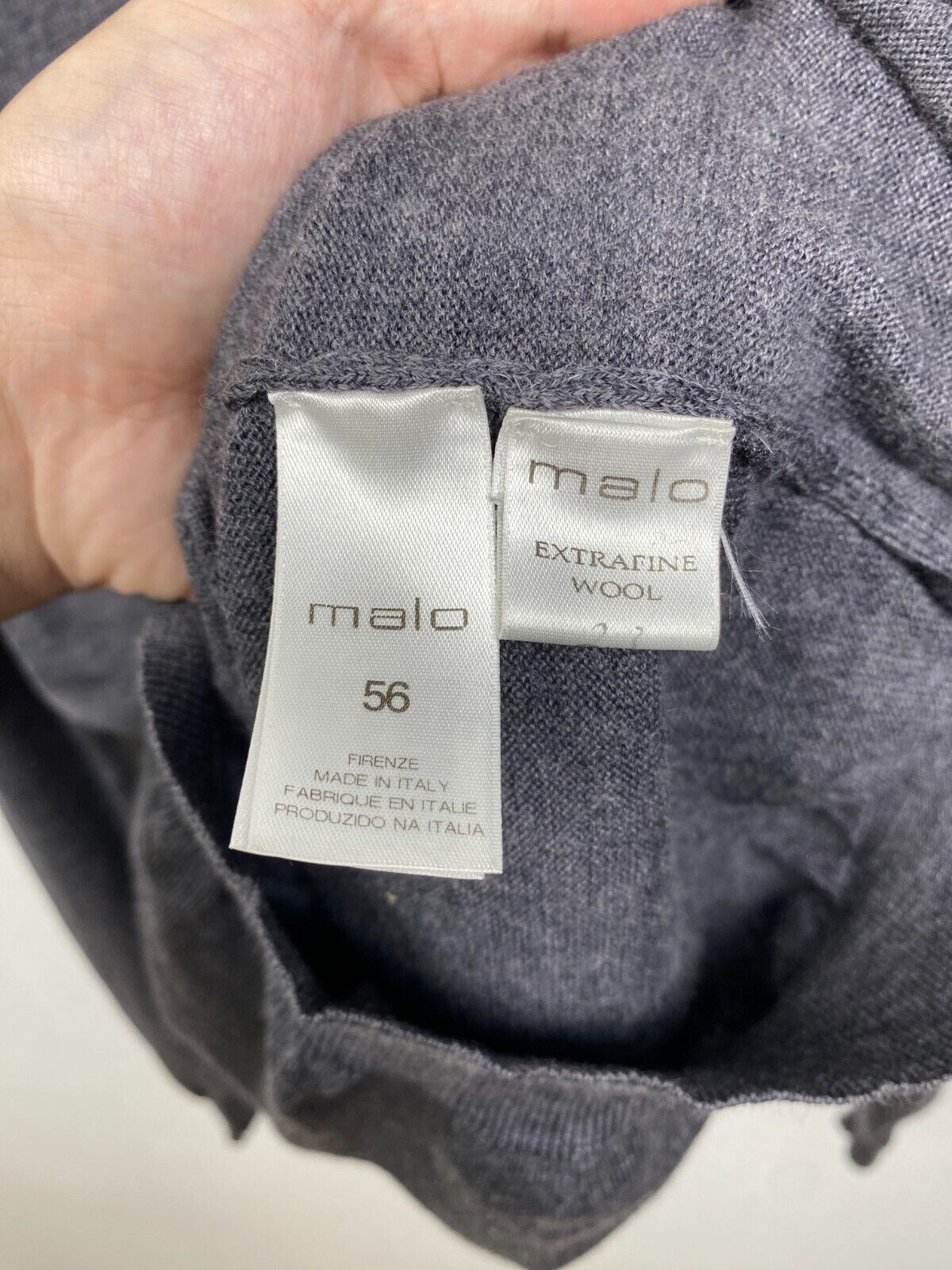 Malo Malo Italy Sweater wool size 56 Size US XL / EU 56 / 4 - 6 Thumbnail