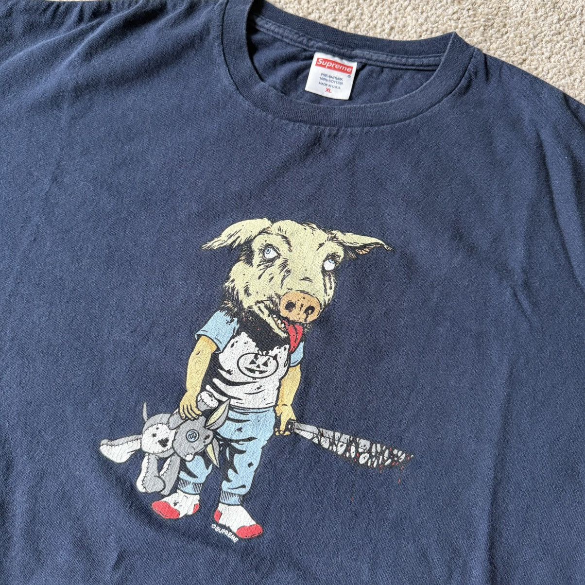Supreme Supreme sean cliver pig tee navy XL Size US XL / EU 56 / 4 - 2 Thumbnail