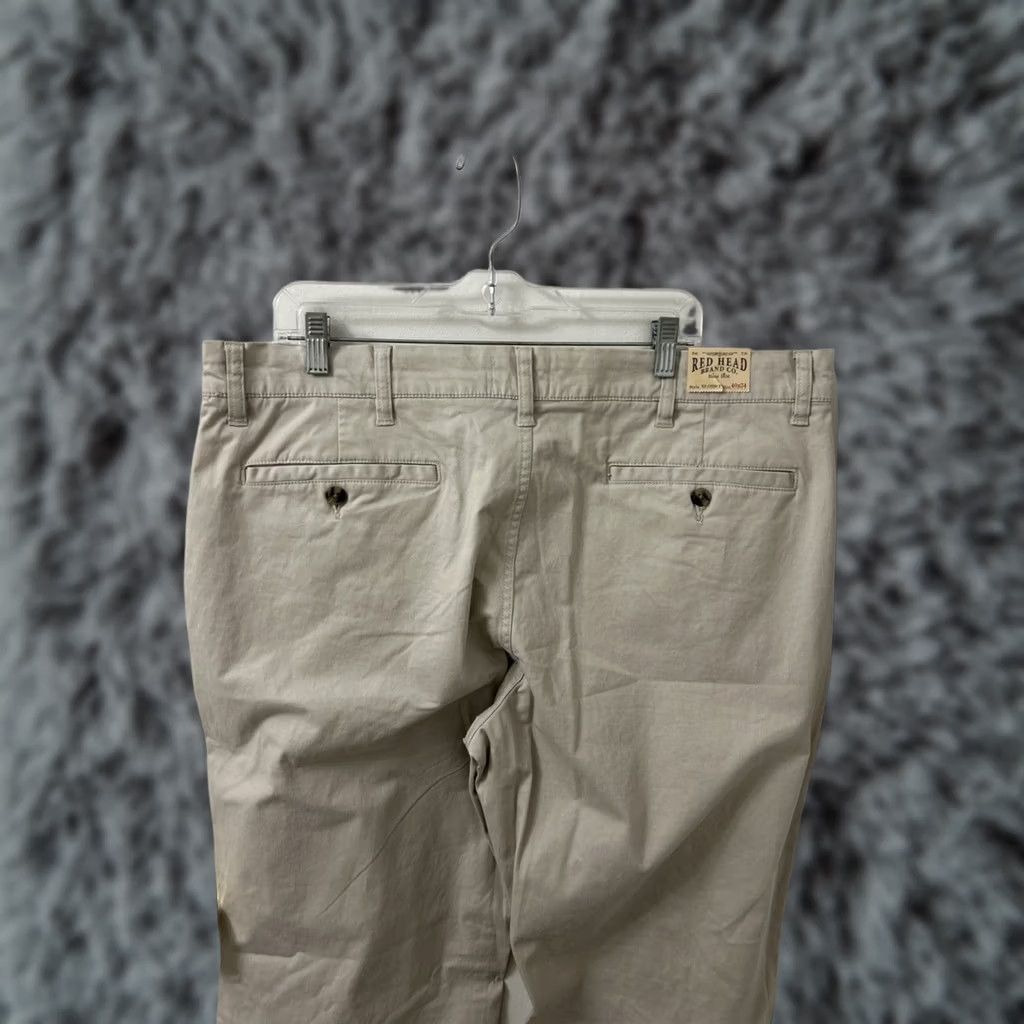 CO VINTAGE not applicable RedHead Brand Co Chino Pants Mens 40x34 Tan Khaki Straight Leg YKK Stretch NWT Size US 40 / EU 56 - 1 Thumbnail