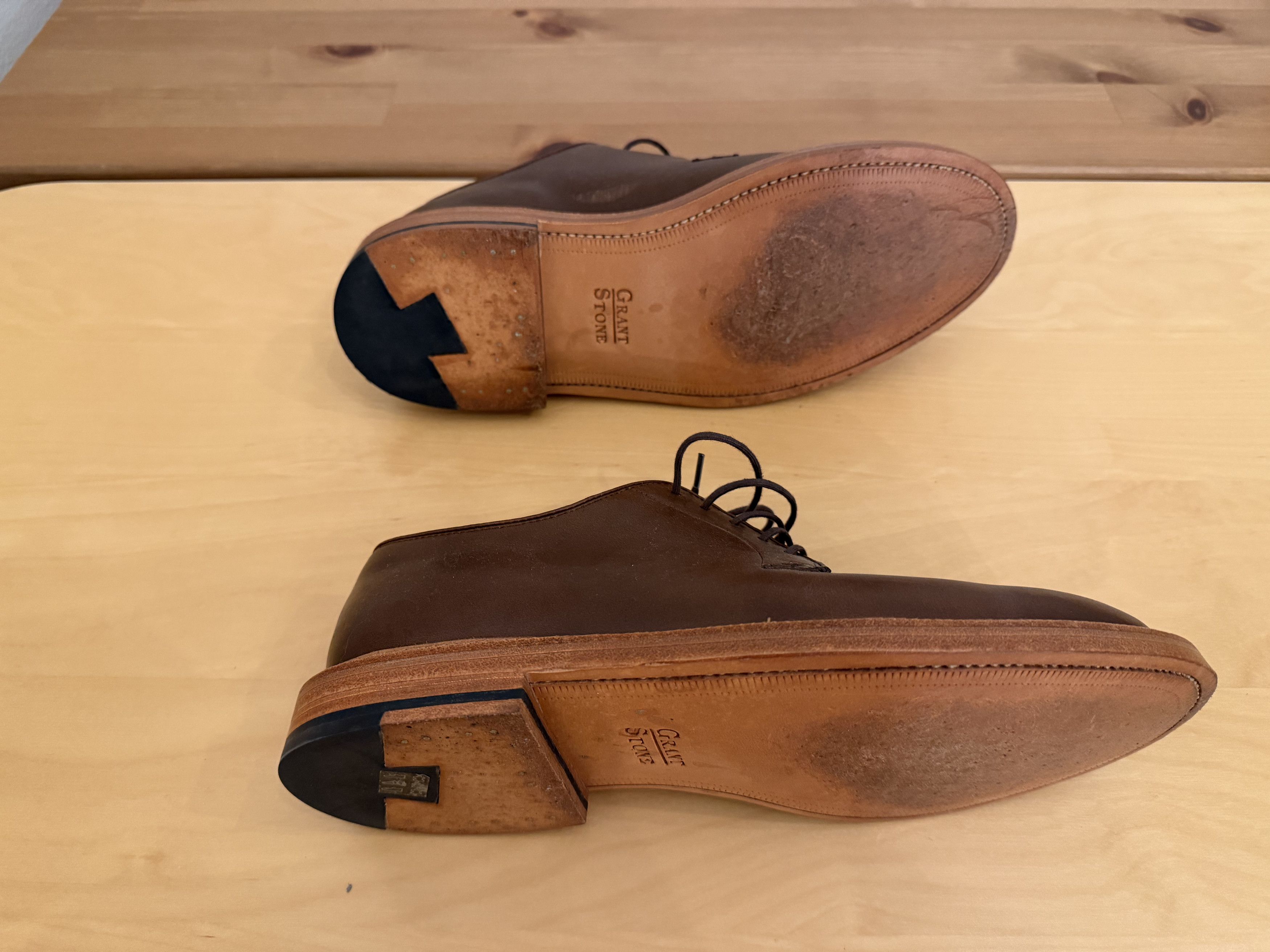 Grant Stone Plain Toe Crimson Chromexcel Blucher Size US 7.5 / EU 40-41 - 3 Thumbnail