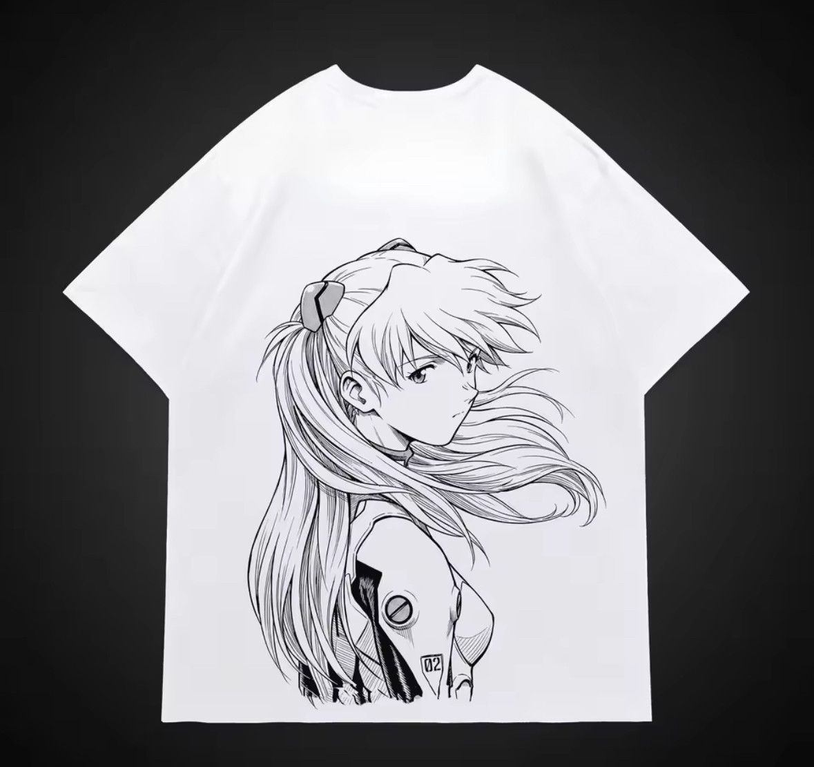 Japanese Brand Rockin' Star EVANGELION Soryu Asuka Langley T-Shirt