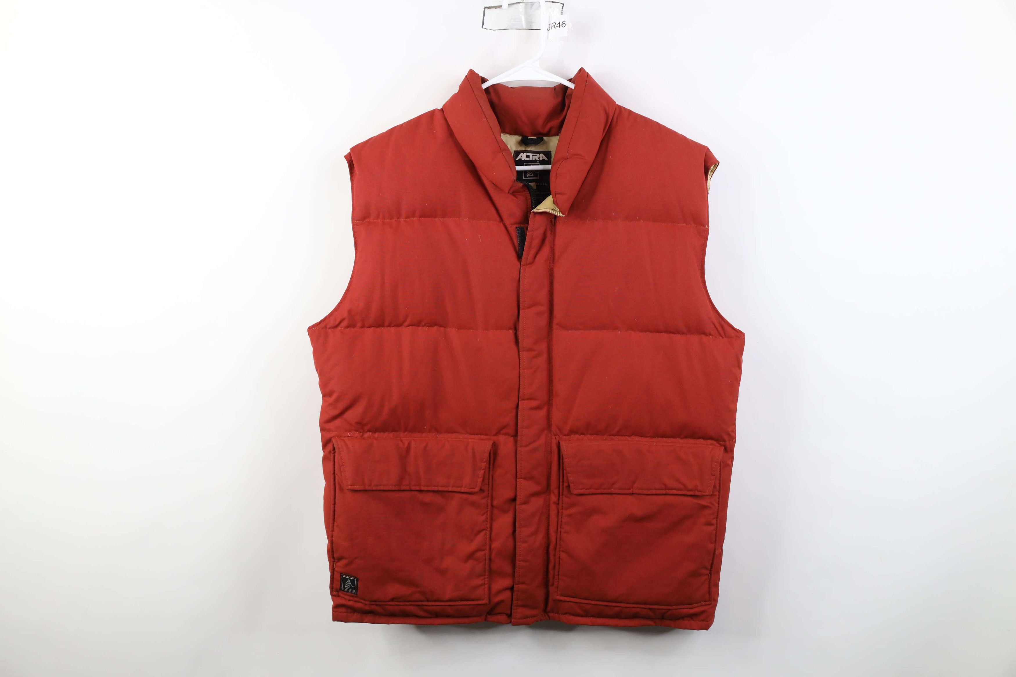 Altra Vintage 70s Altra Down Fill Puffer Vest Jacket Orange USA Size US L / EU 52-54 / 3 - 1 Thumbnail