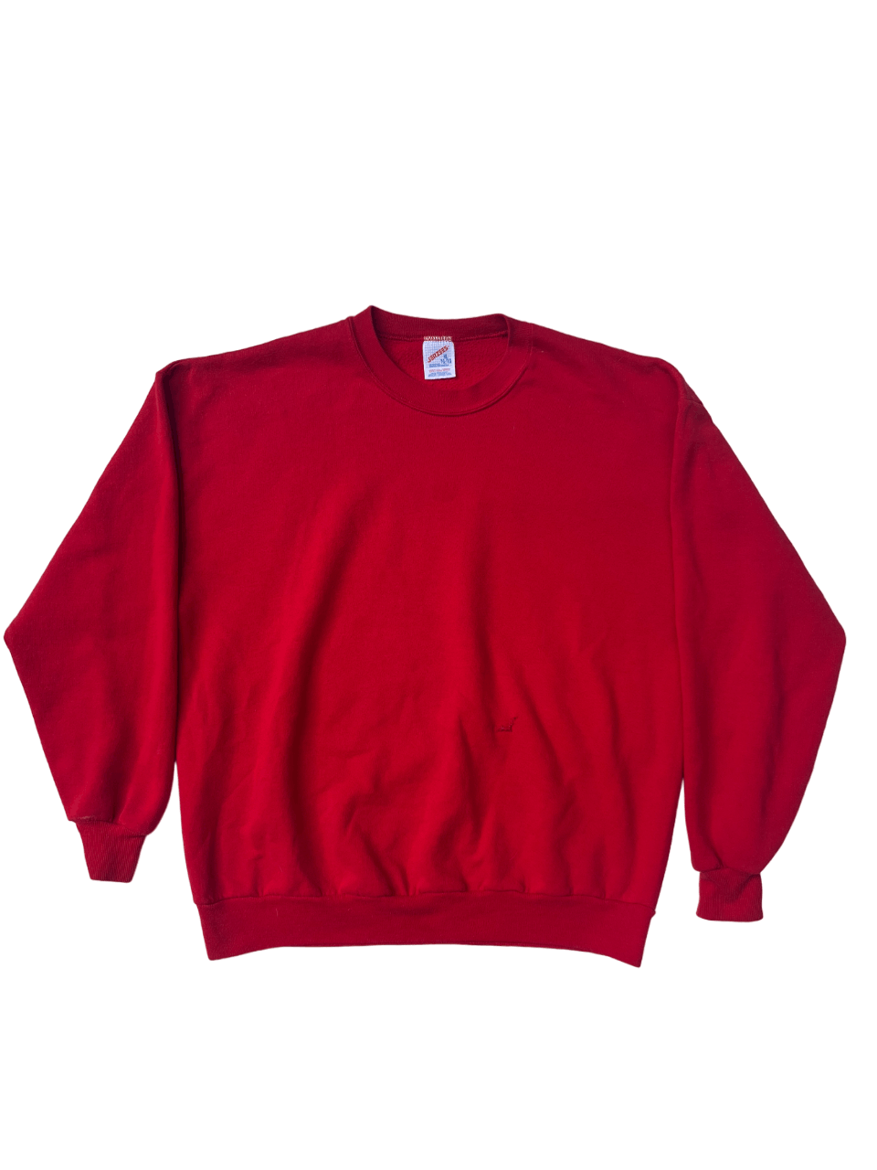 Jerzees × Vintage Vintage Jerzees Red Crewneck Blank Size US XL / EU 56 / 4 - 1 Thumbnail