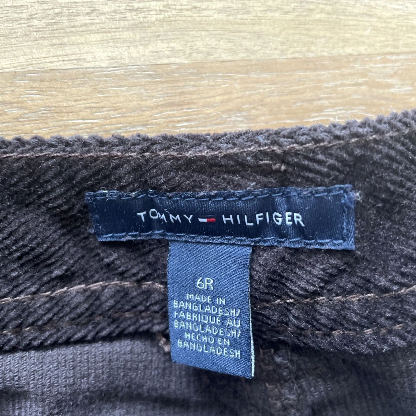Tommy Hilfiger Tommy Hilfiger Corduroy Bootcut Pants Womens 6R Brown Mid Rise Trousers Size 28" / US 6 / IT 42 - 3 Thumbnail