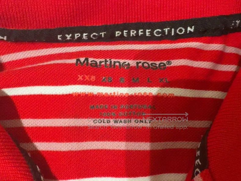 Martine Rose Martine Rose Red striped polo Size US XXS / EU 40 - 7 Thumbnail