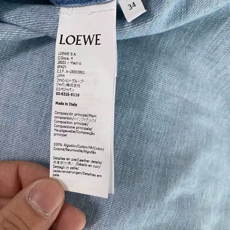 Loewe LOEWE size 34 Light blue denim jacket Size M / US 6-8 / IT 42-44 - 3 Thumbnail
