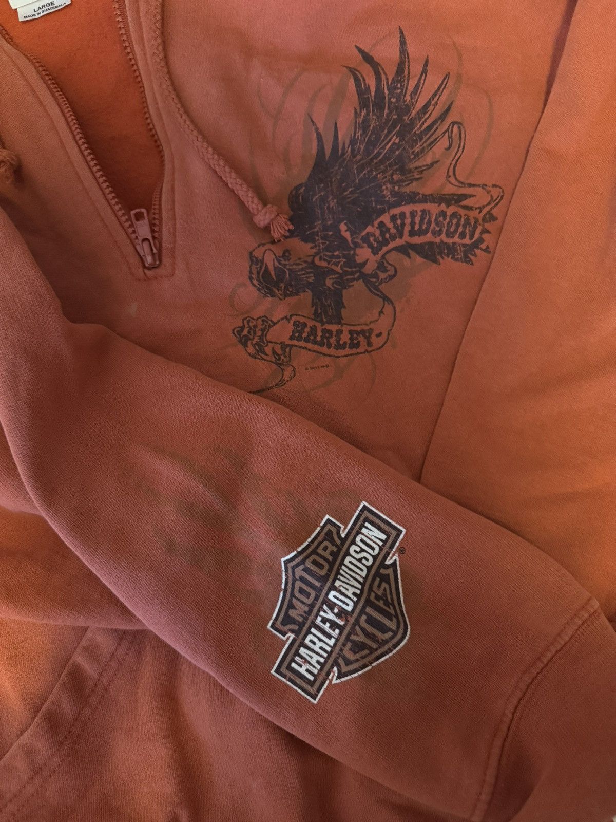 Harley Davidson × Vintage Harley Davison vintage zip-up hoodie Size US L / EU 52-54 / 3 - 2 Thumbnail