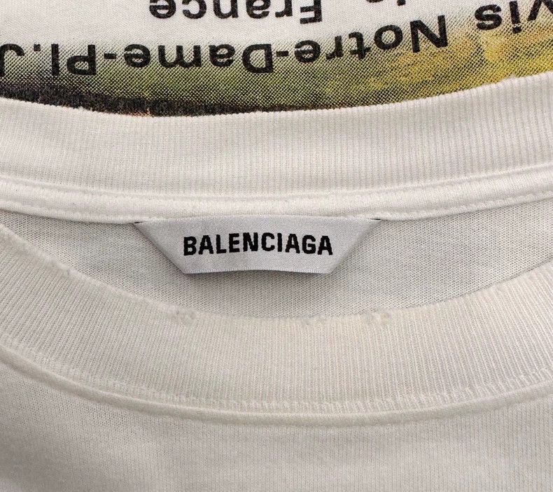 Balenciaga Balenciaga Letter Architecture Printed White Short Sleeve Size US S / EU 44-46 / 1 - 5 Thumbnail