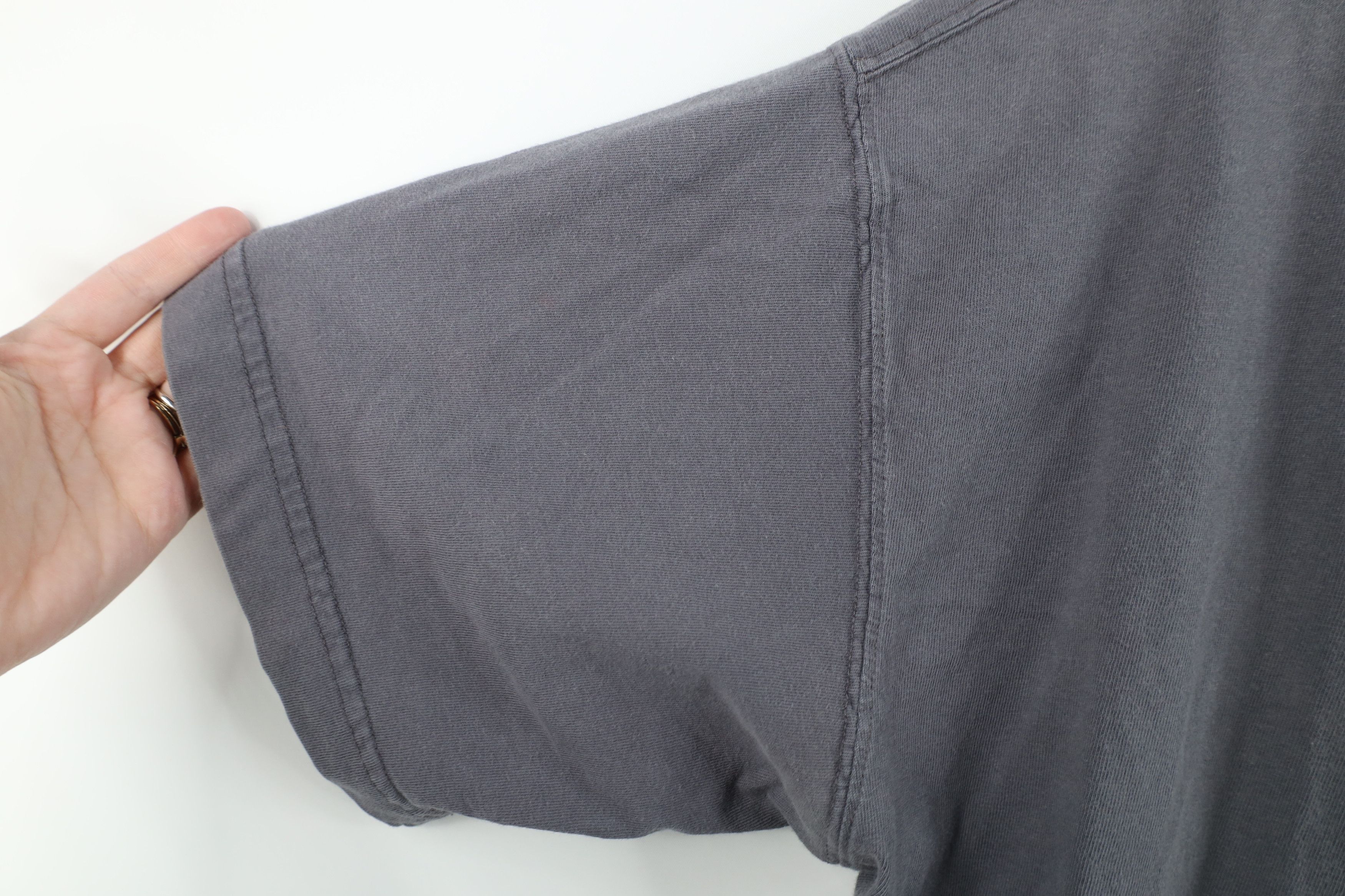 Vintage Vintage 90s Y2K Streetwear Faded Blank Cotton T-Shirt Gray Size US M / EU 48-50 / 2 - 7 Thumbnail