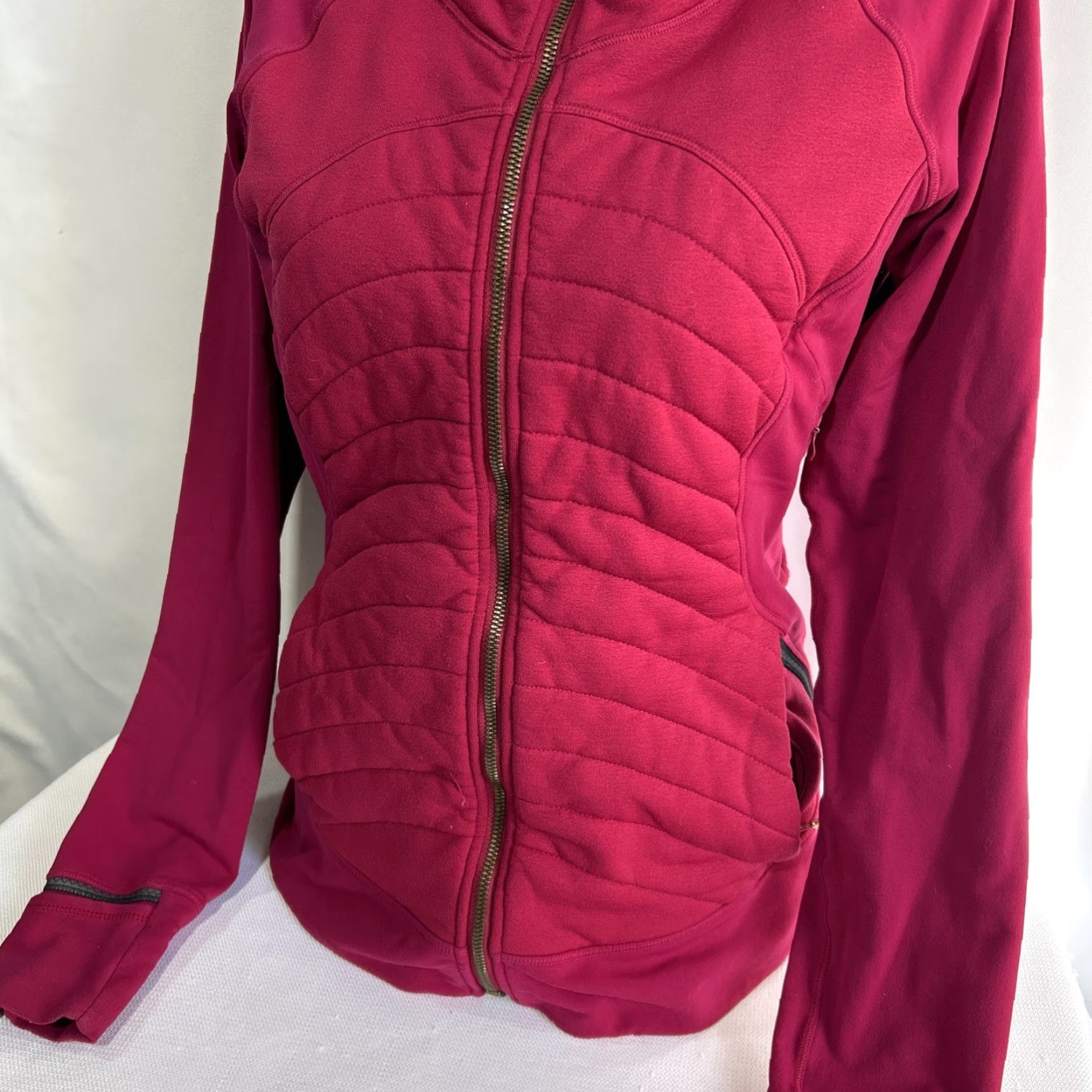 Lululemon VINTAGE Lululemon Snuggle Zip Up Jacket Women’s Sz Medium 8 Multi Pockets Pink Shirt Womens 8 Pink Size M / US 6-8 / IT 42-44 - 2 Thumbnail
