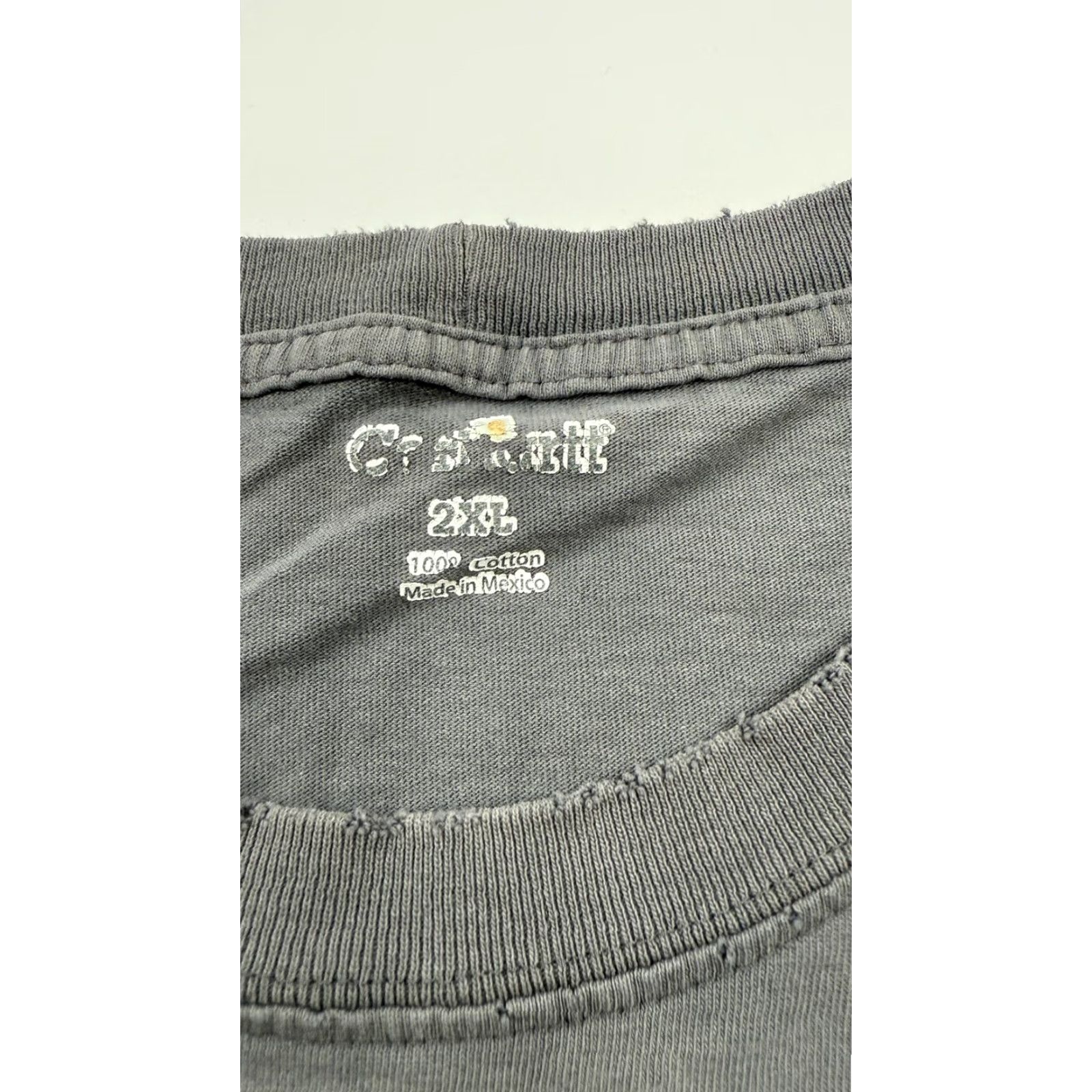 Carhartt VINTAGE Carhartt Shirt Mens 2XL Gray Pocket Workwear Comfort Fit Logo Tee T-Shirt Size US XXL / EU 58 / 5 - 3 Thumbnail