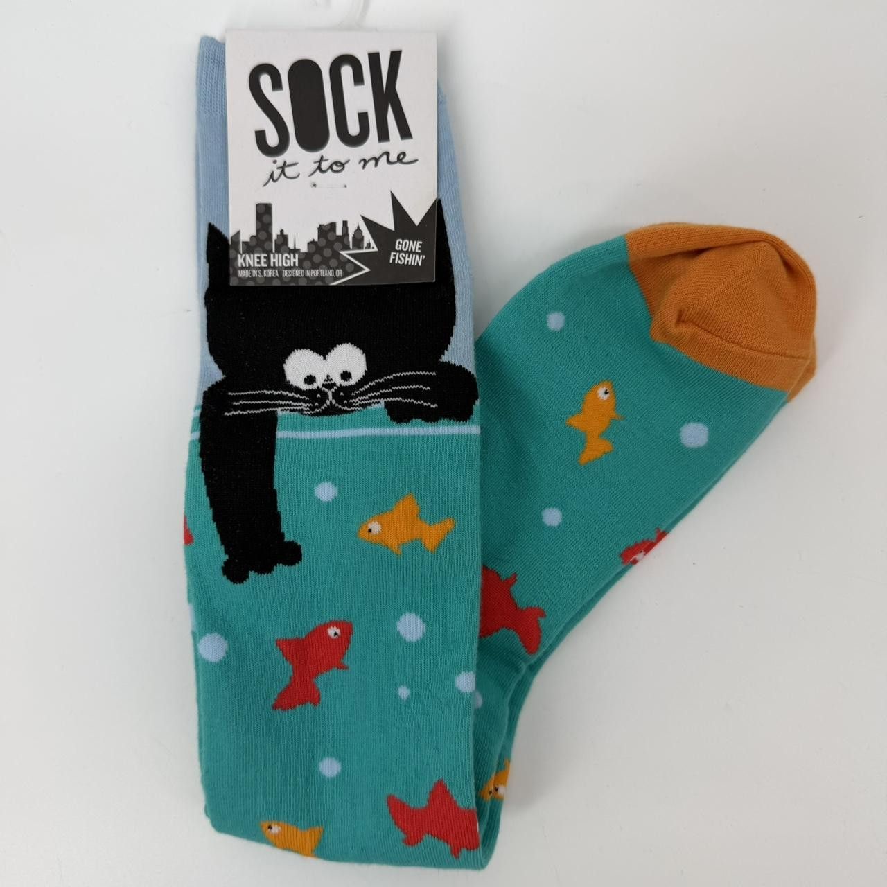 The Unbranded Brand Sock It to Me, Gone Fishing' Unisex Stretch-It Knee-High Size ONE SIZE - 3 Thumbnail