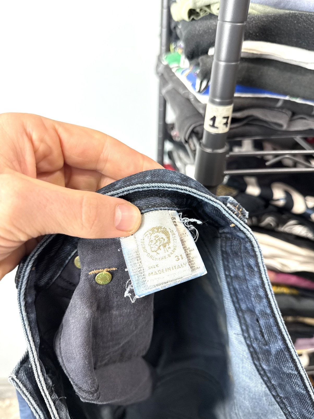 Diesel Vintage Diesel Yarik Embroidered Pockets Denim Pants Y2K Size US 31 - 10 Thumbnail